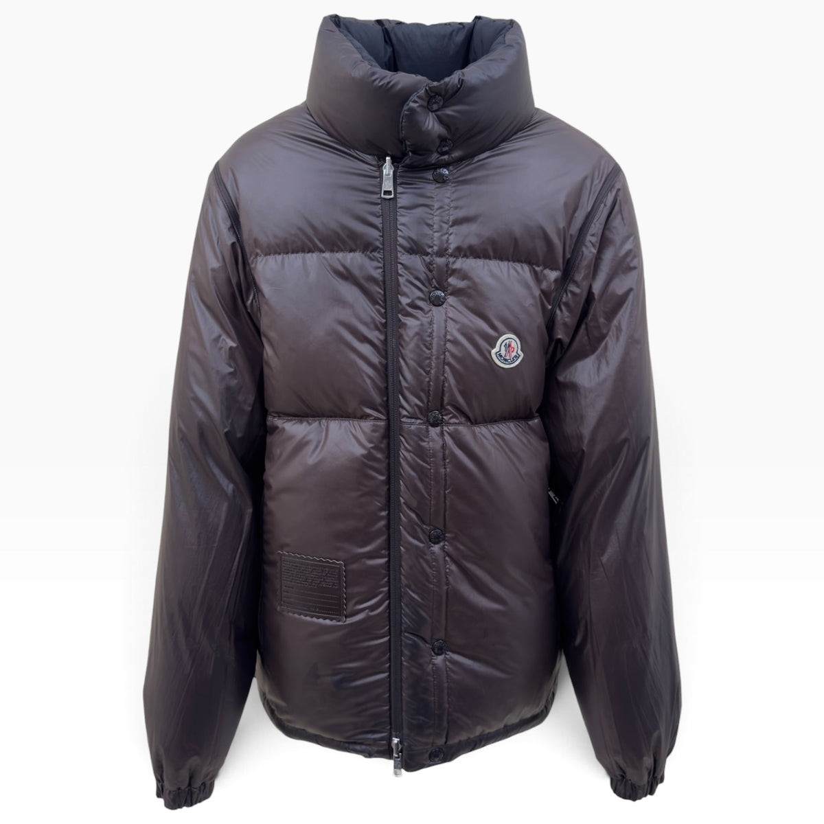 MONCLER VERONE REVERSIBLE DOWN PUFFER JACKET BROWN / BLACK 3 / M
