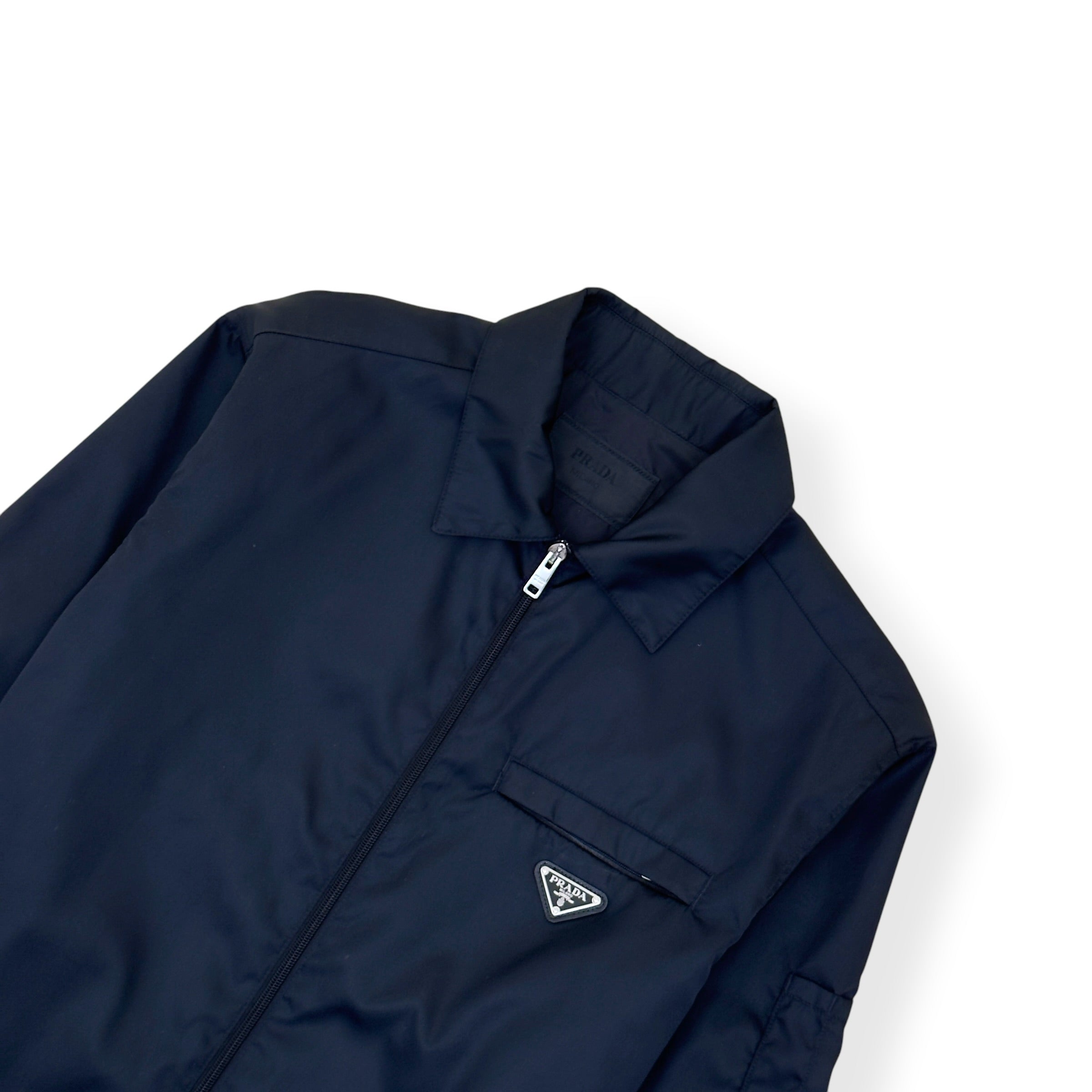PRADA RE-NYLON BLOUSON JACKET BLACK  L
