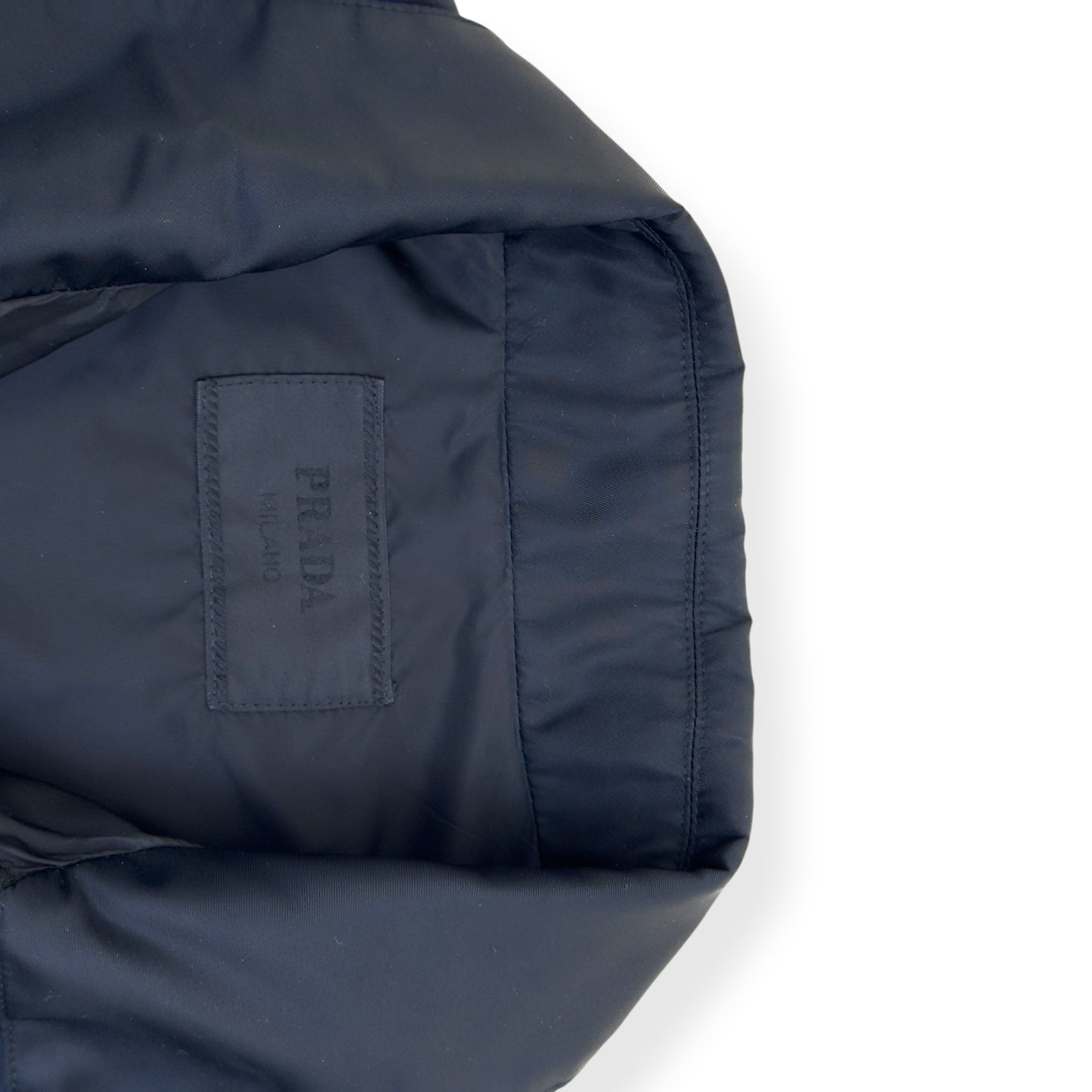 PRADA RE-NYLON BLOUSON JACKET BLACK  L