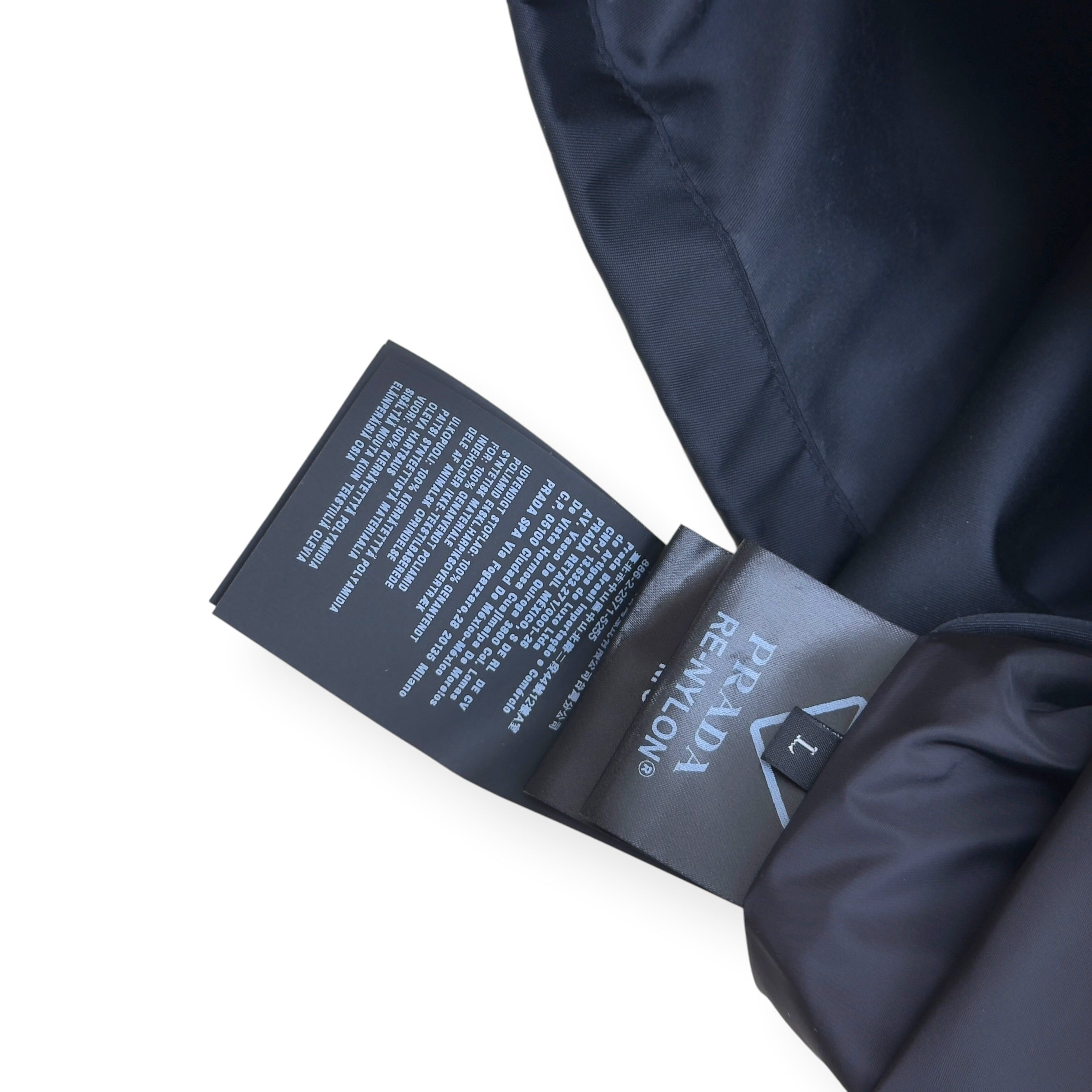 PRADA RE-NYLON BLOUSON JACKET BLACK  L