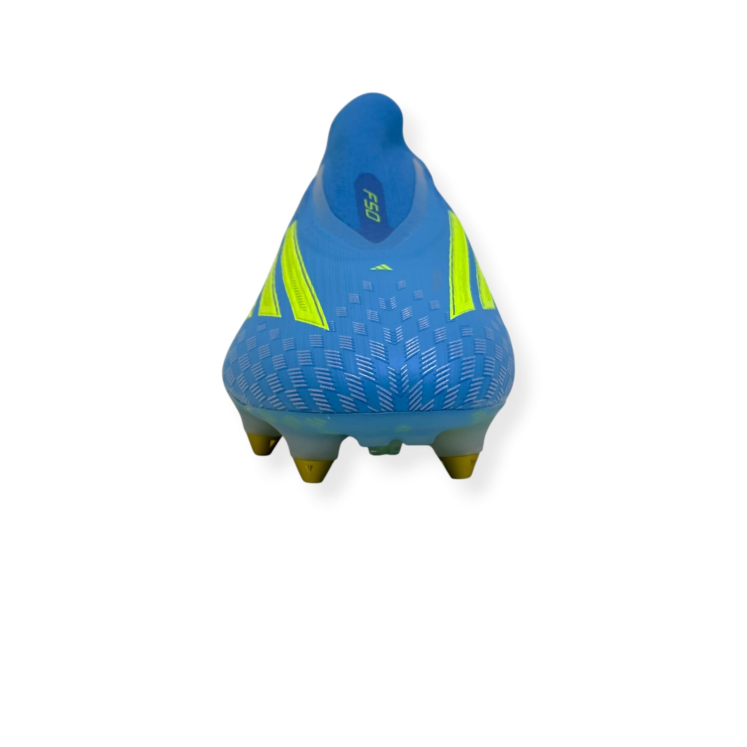ADIDAS F50 ELITE LL SG FOOTBALL BOOTS BLUE / YELLOW UK10.5