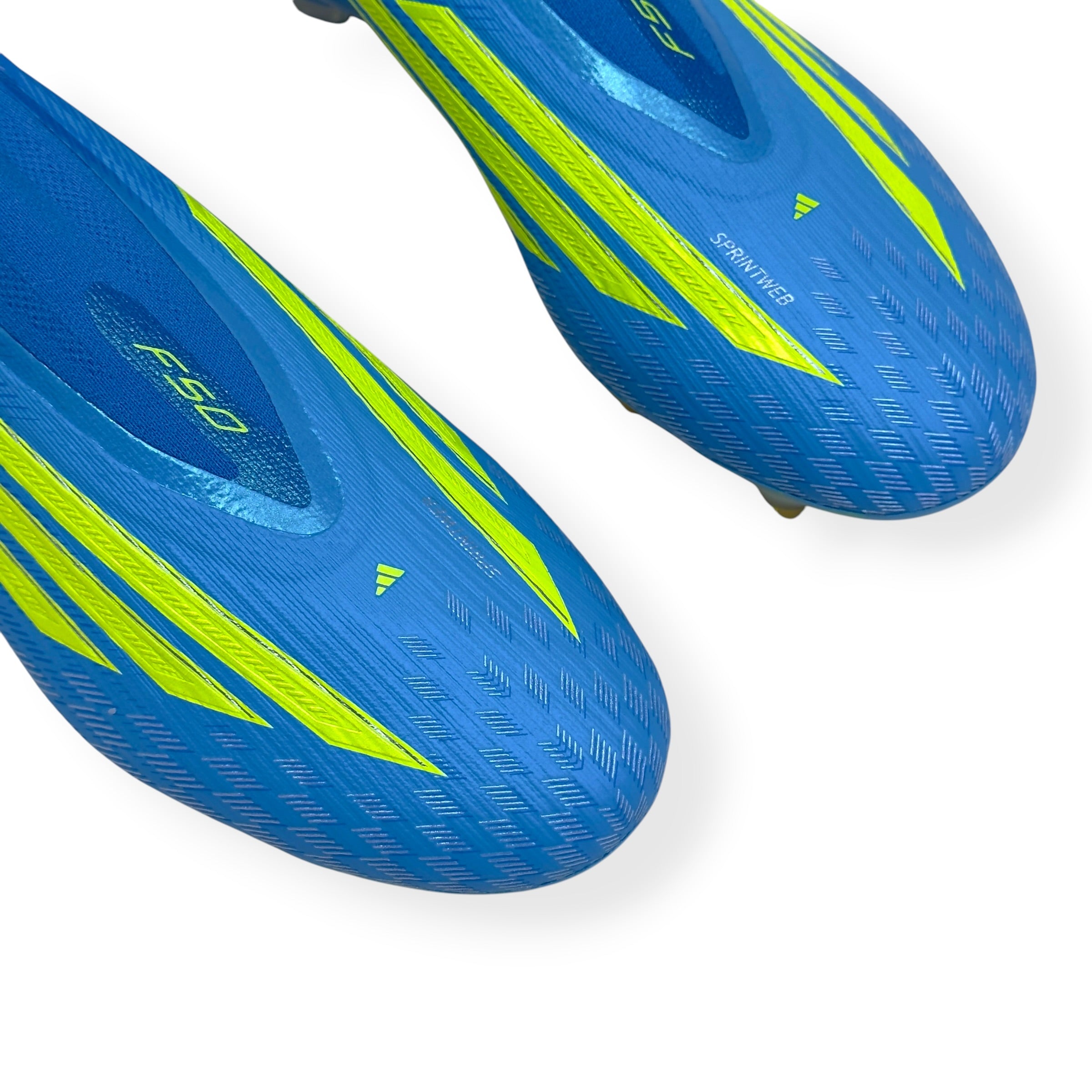 ADIDAS F50 ELITE LL SG FOOTBALL BOOTS BLUE / YELLOW UK10.5