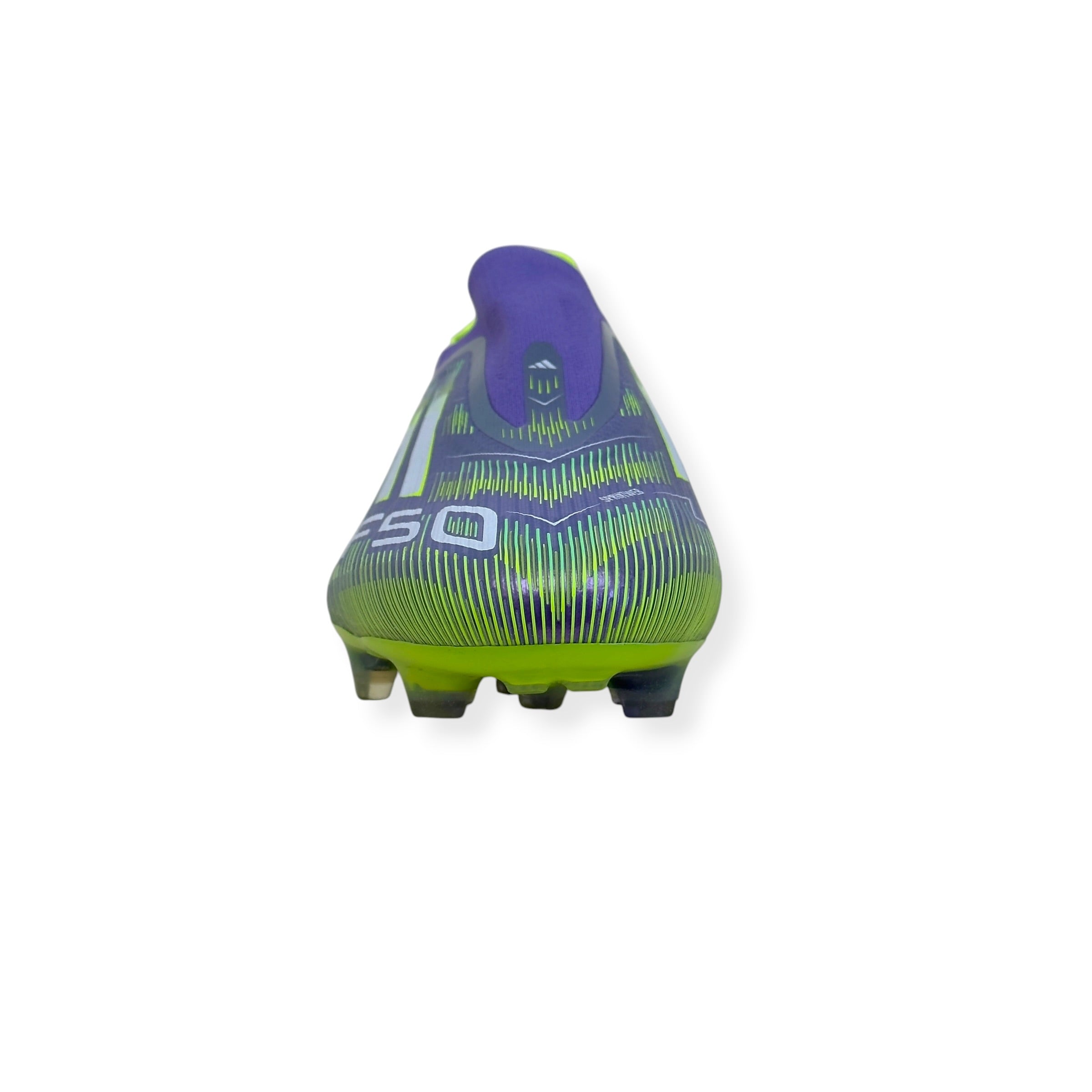 ADIDAS F50 ELITE LL FG FOOTBALL BOOTS PURPLE / GREEN UK10.5