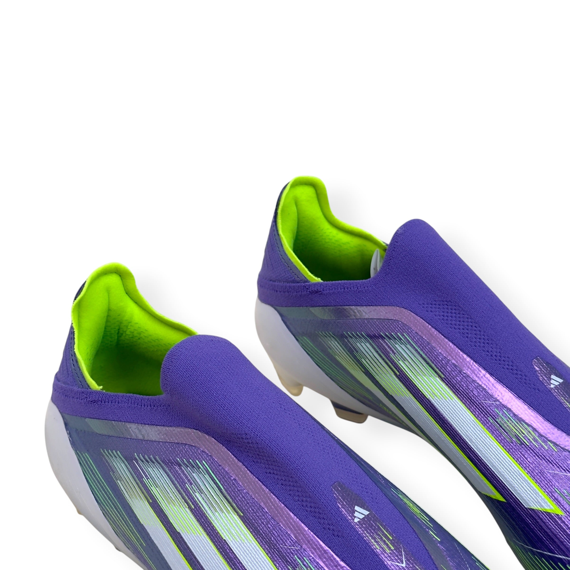 ADIDAS F50 ELITE LL FG FOOTBALL BOOTS PURPLE / GREEN UK10.5