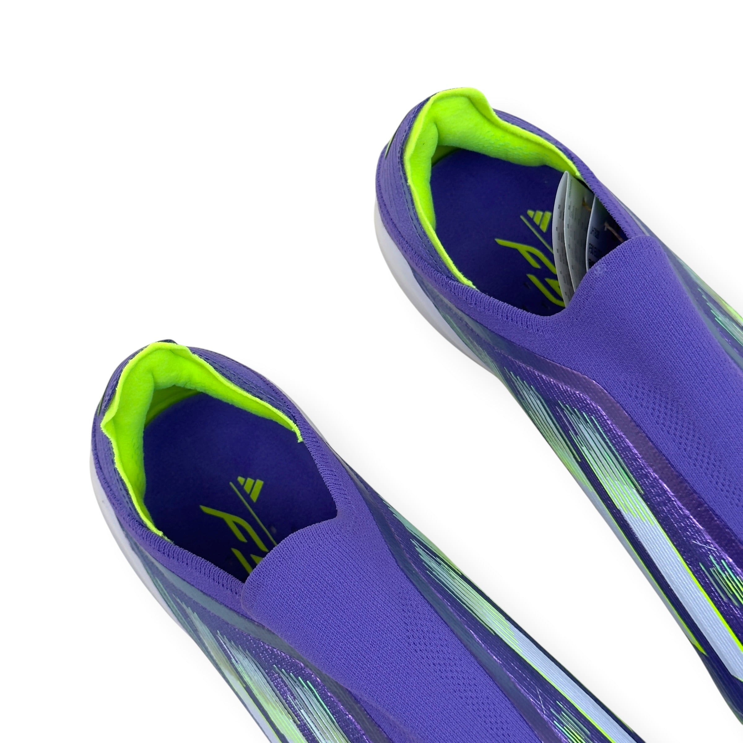 ADIDAS F50 ELITE LL FG FOOTBALL BOOTS PURPLE / GREEN UK10.5