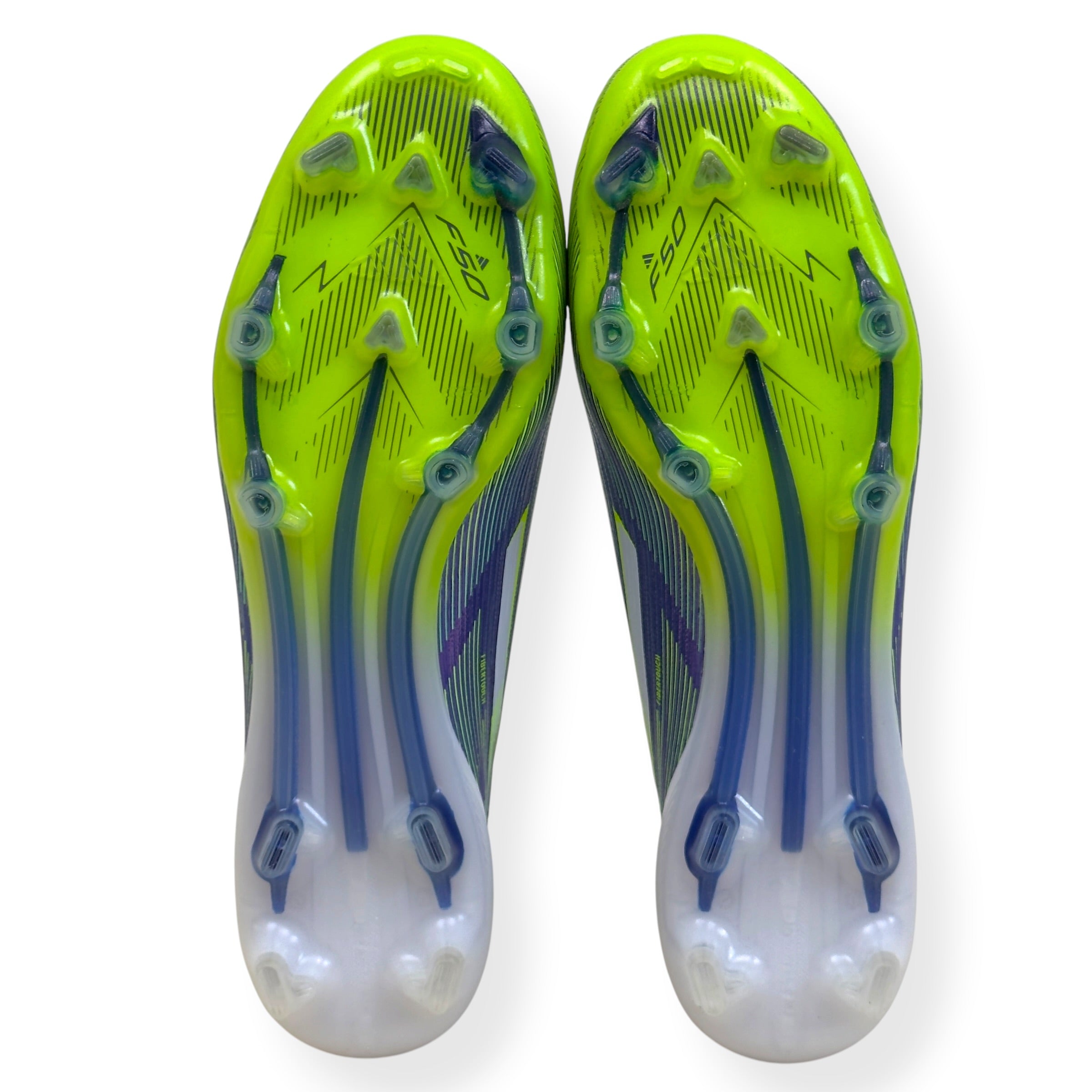 ADIDAS F50 ELITE LL FG FOOTBALL BOOTS PURPLE / GREEN UK10.5