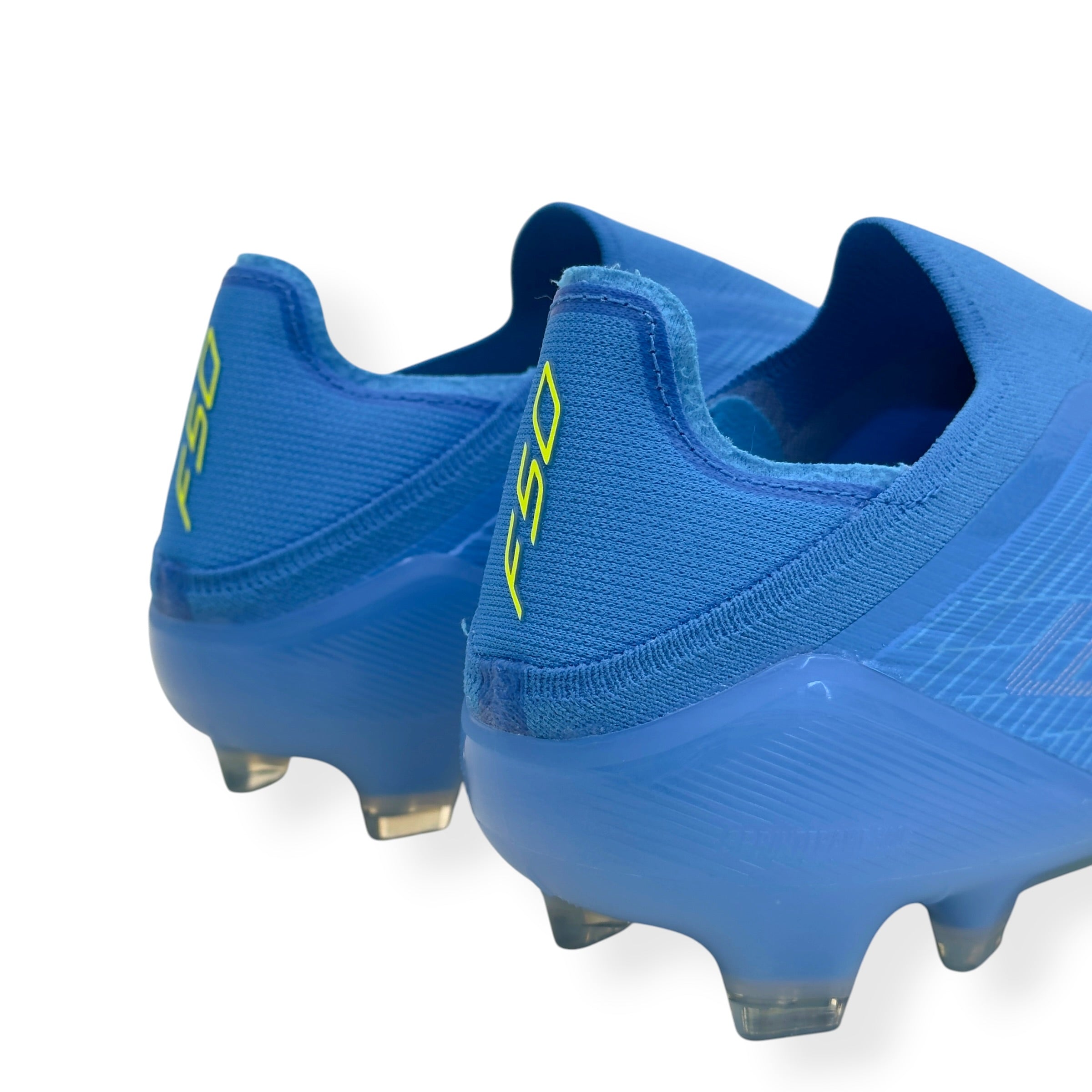 ADIDAS F50 ELITE LL FG FOOTBALL BOOTS BLUE YELLOW UK10.5