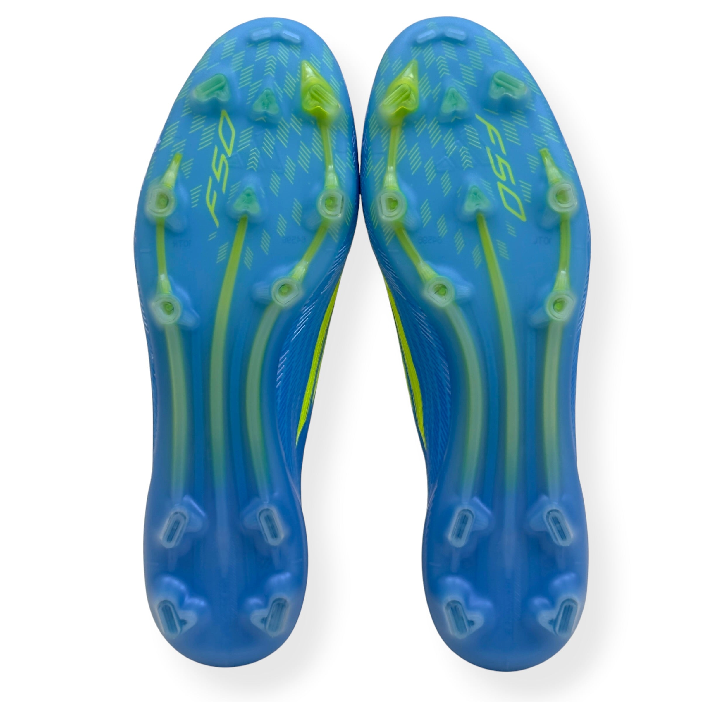 ADIDAS F50 ELITE LL FG FOOTBALL BOOTS BLUE YELLOW UK10.5