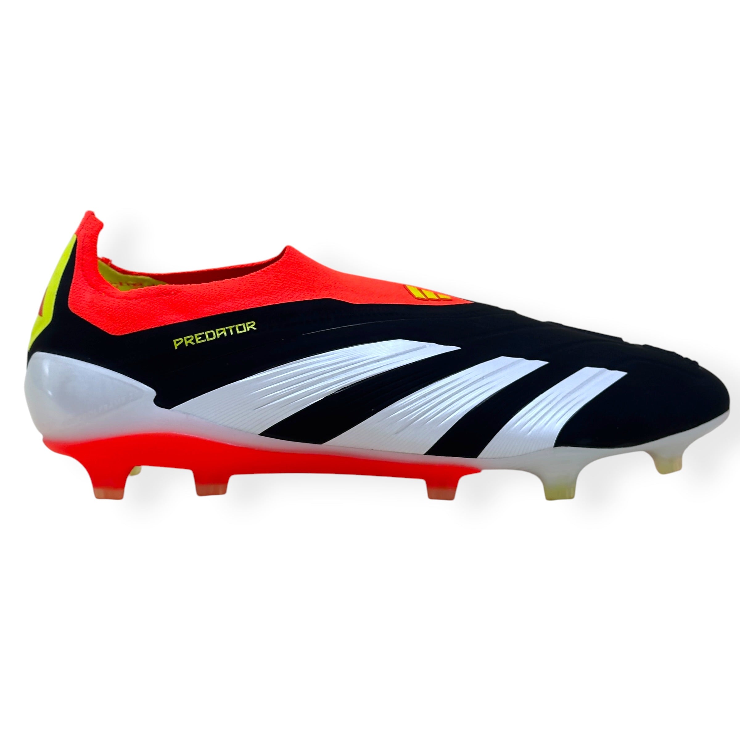 ADIDAS PREDATOR ELITE LL FG FOOTBALL BOOTS BLACK / RED UK10.5