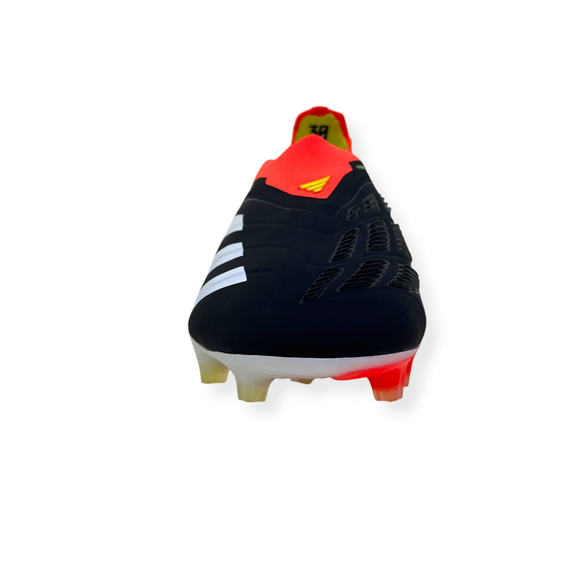 ADIDAS PREDATOR ELITE LL FG FOOTBALL BOOTS BLACK / RED UK10.5