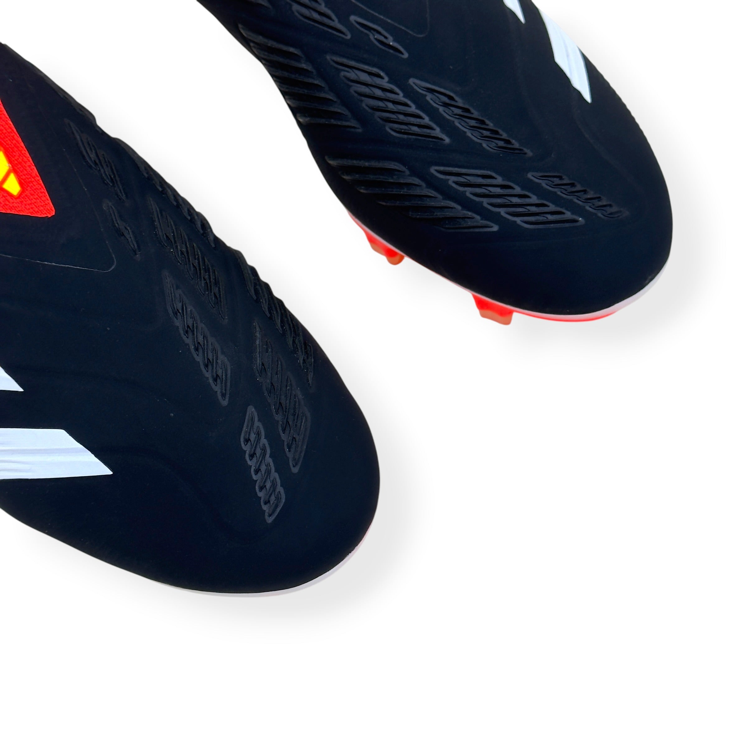 ADIDAS PREDATOR ELITE LL FG FOOTBALL BOOTS BLACK / RED UK10.5