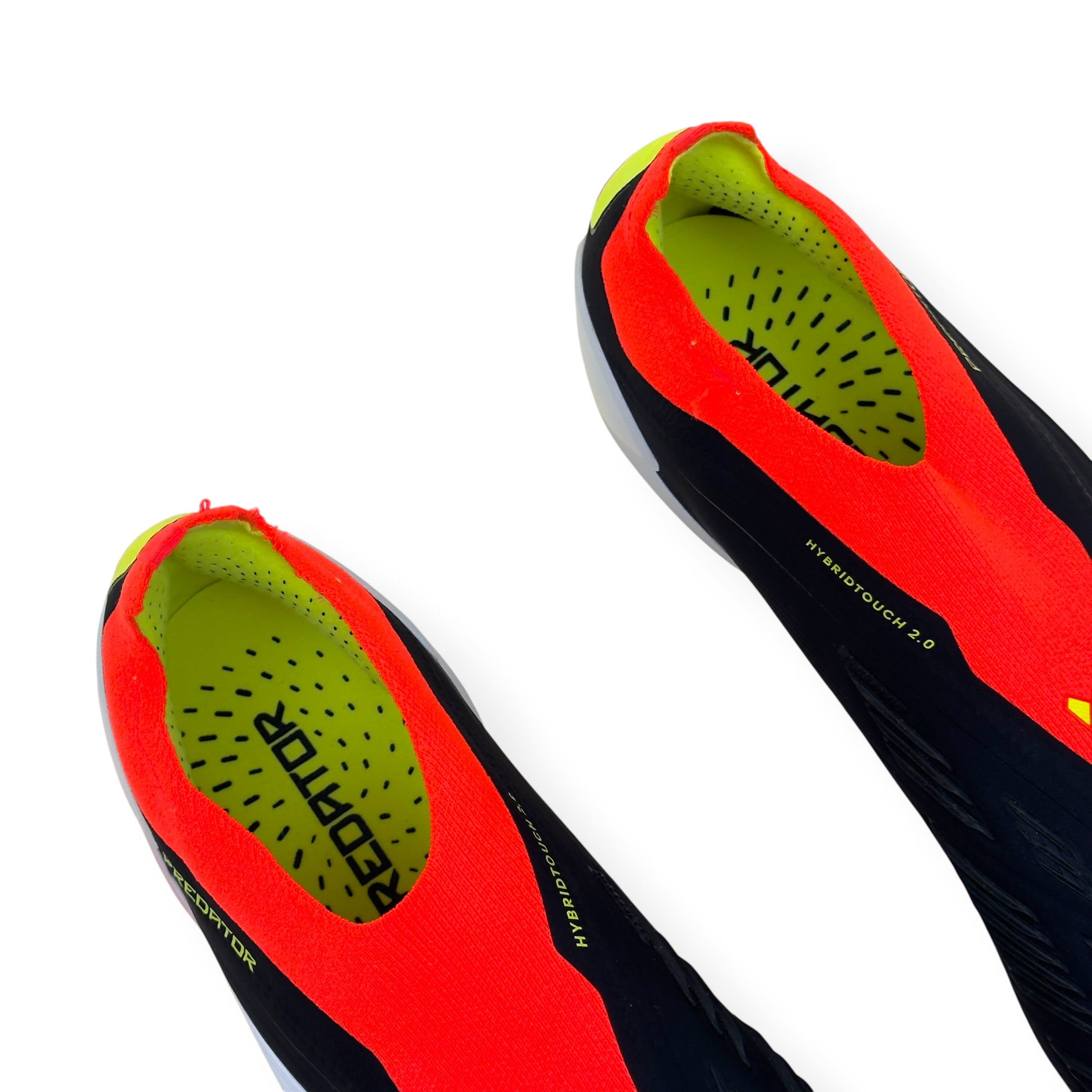 ADIDAS PREDATOR ELITE LL FG FOOTBALL BOOTS BLACK / RED UK10.5