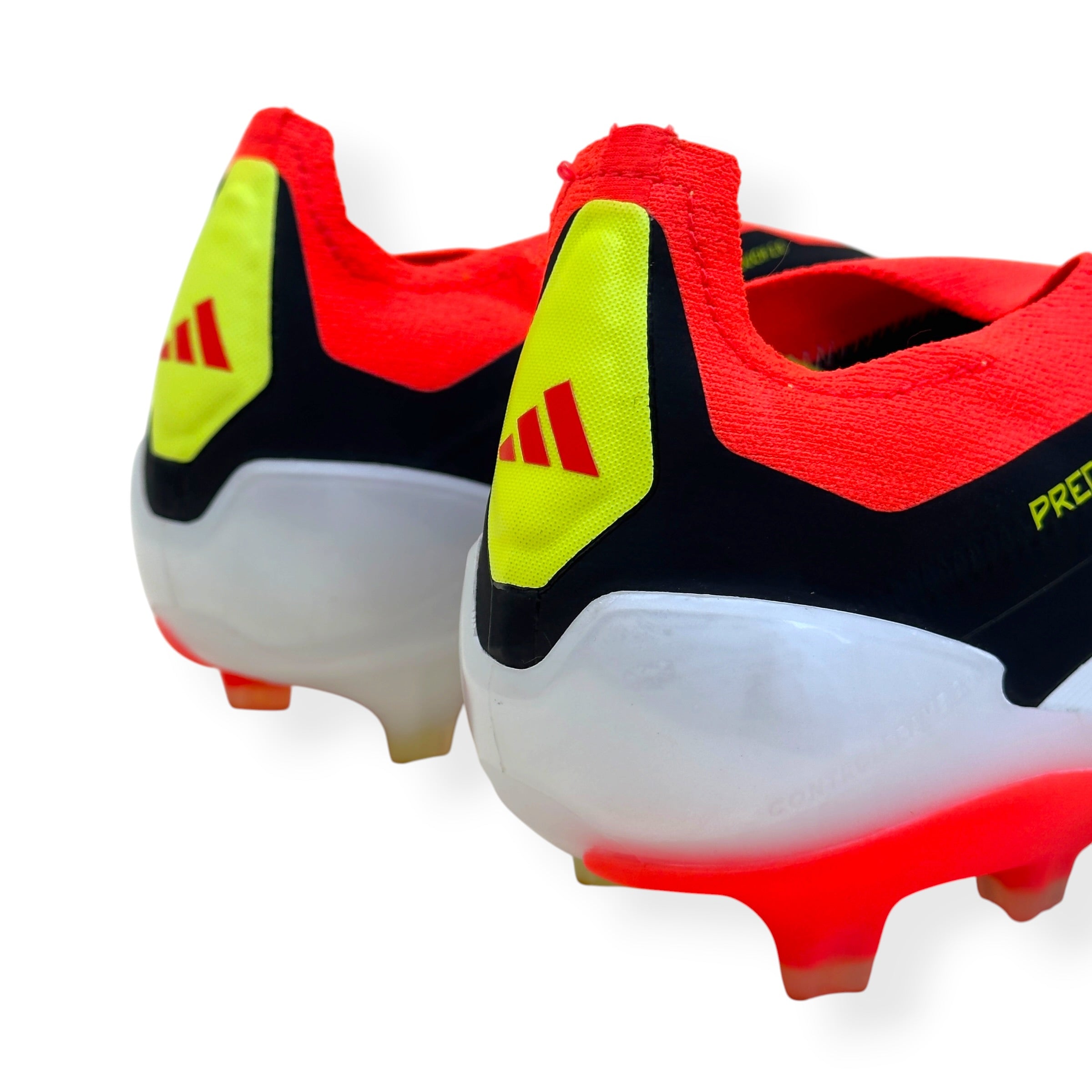 ADIDAS PREDATOR ELITE LL FG FOOTBALL BOOTS BLACK / RED UK10.5