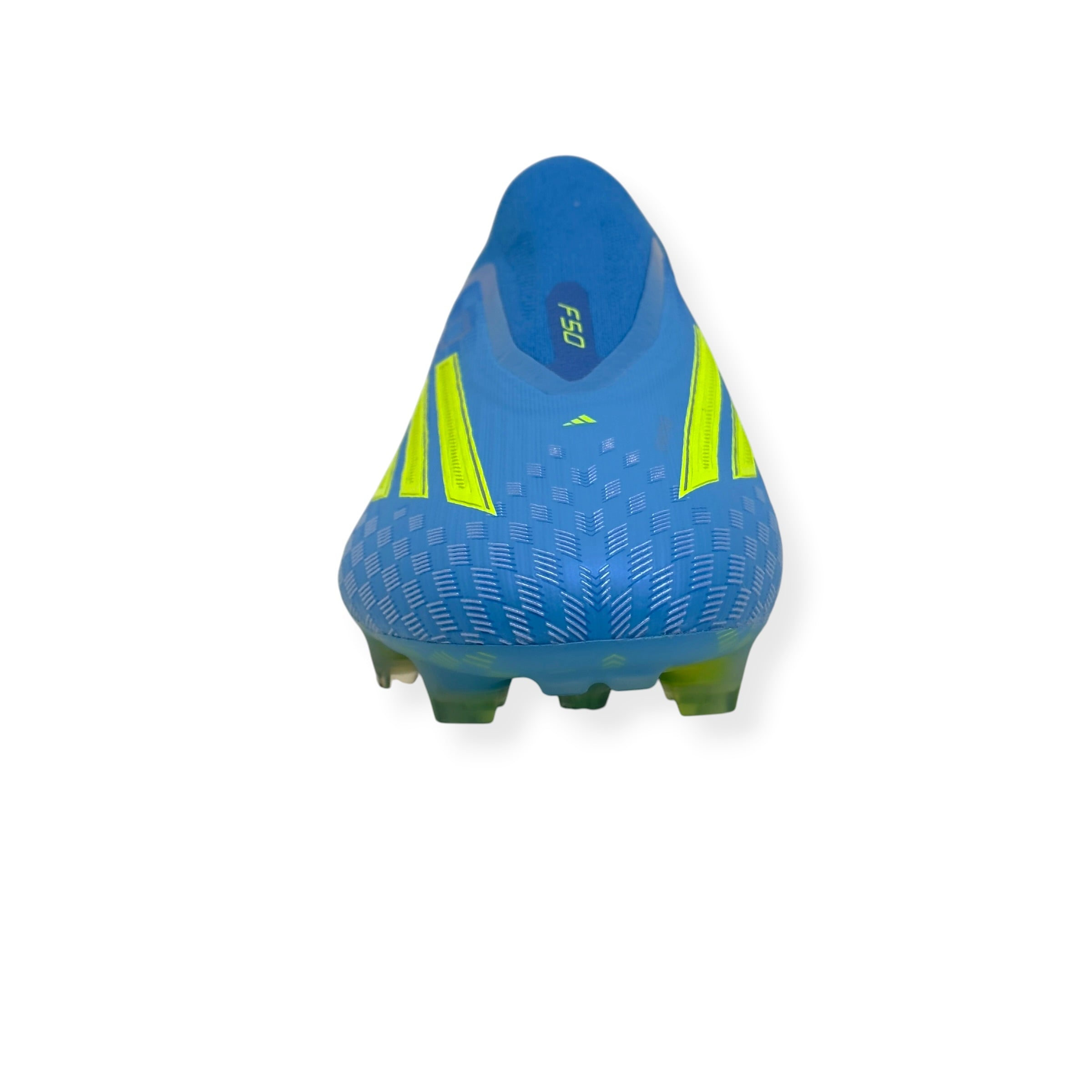 ADIDAS F50 ELITE LL FG FOOTBALL BOOTS BLUE / YELLOW UK10.5