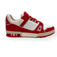 LOUIS VUITTON LV TRAINER RED UK8