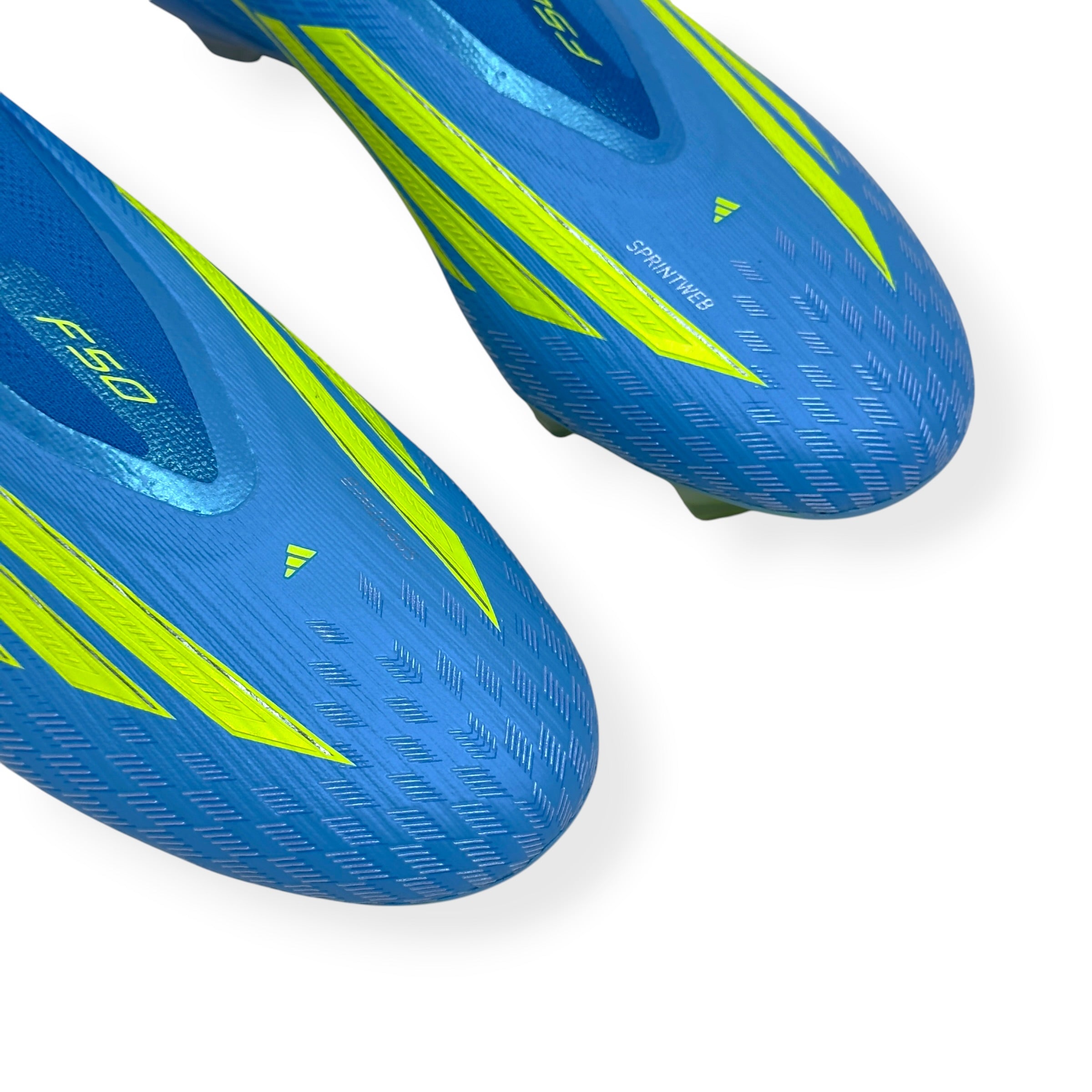 ADIDAS F50 ELITE LL FG FOOTBALL BOOTS BLUE / YELLOW UK10.5