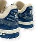 LOUIS VUITTON DENIM LV TRAINER BLUE UK8