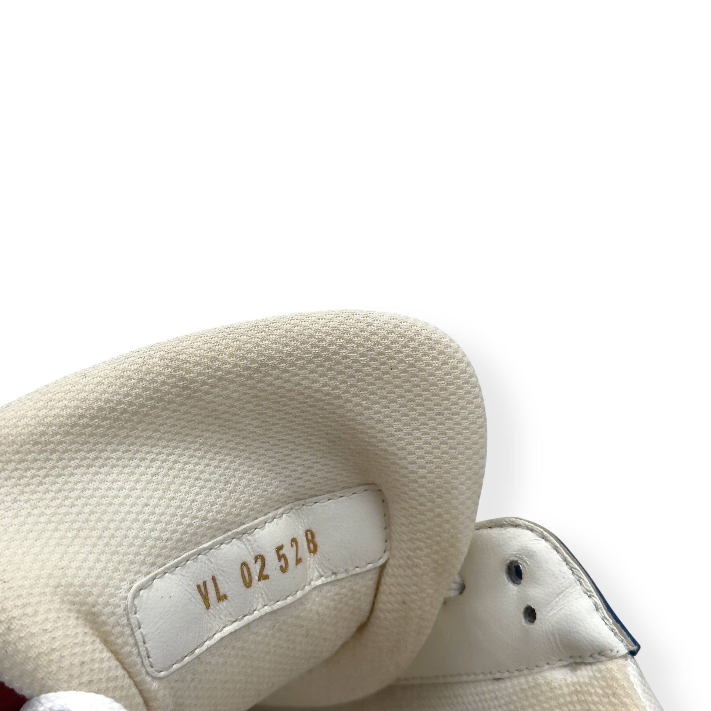 LOUIS VUITTON DENIM LV TRAINER BLUE UK8