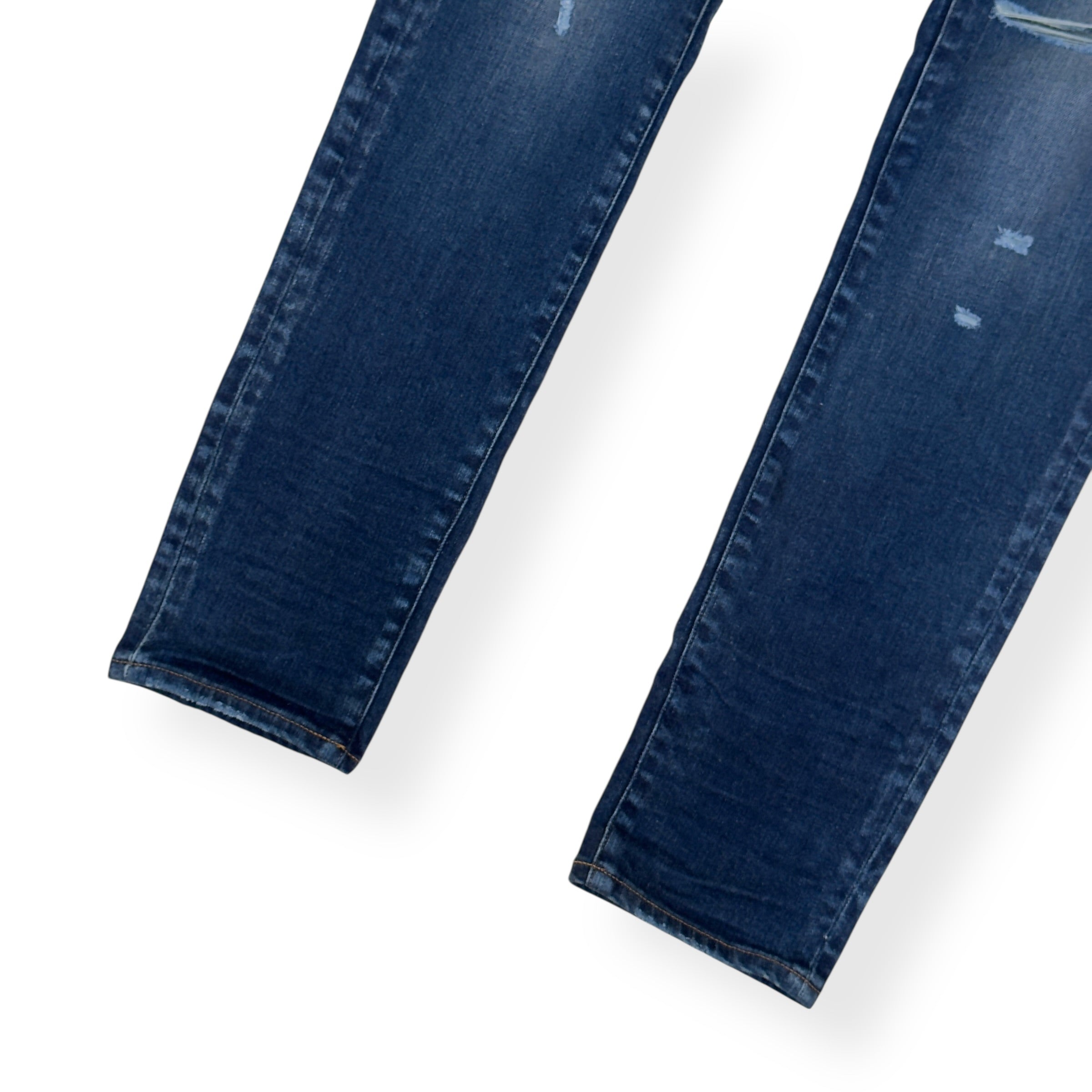 AMIRI DISTRESSED SKINNY DENIM JEANS BLUE W34”
