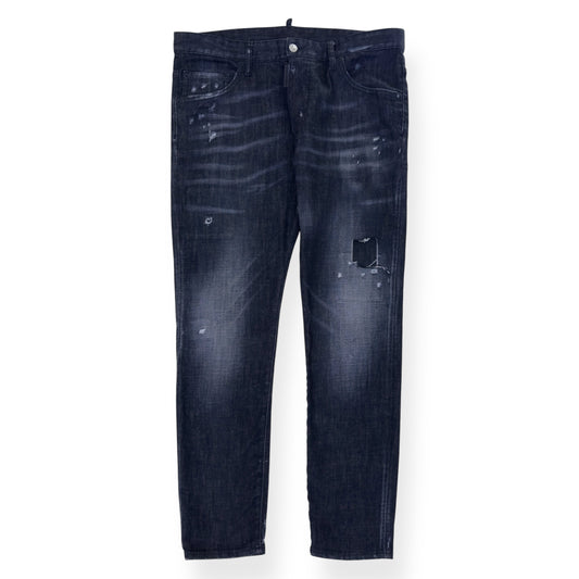 DSQUARED2 DISTRESSED DENIM JEANS BLACK 52 / XL