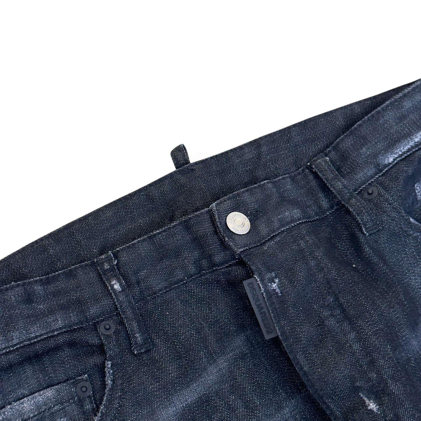 DSQUARED2 DISTRESSED DENIM JEANS BLACK 52 / XL