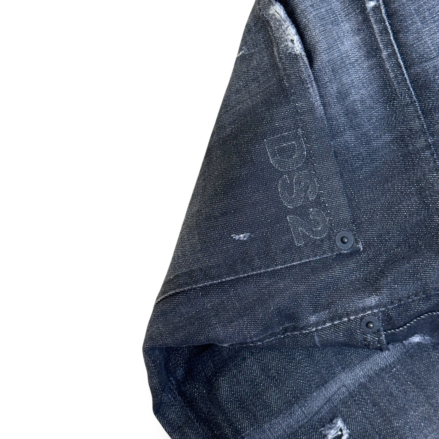 DSQUARED2 DISTRESSED DENIM JEANS BLACK 52 / XL