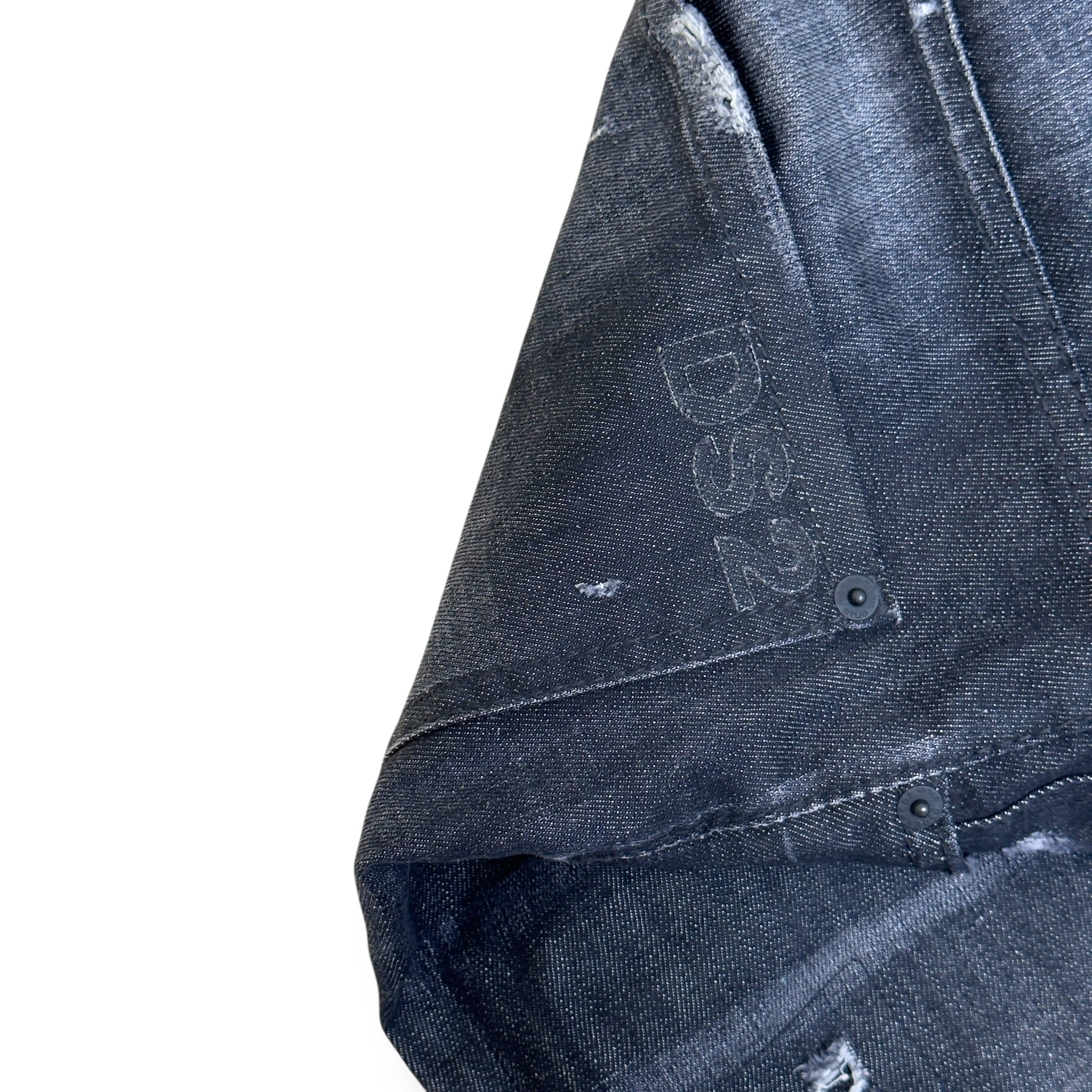DSQUARED2 DISTRESSED DENIM JEANS BLACK 52 / XL