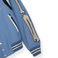 AMIRI BONES WOOL VARSITY BOMBER JACKET BABY BLUE L