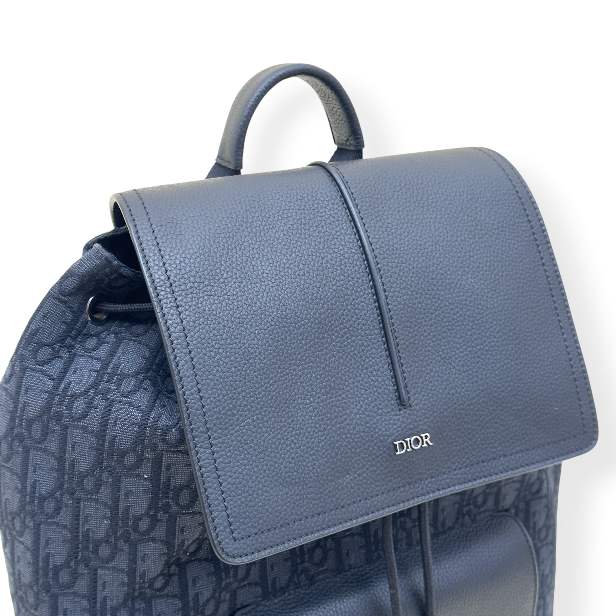 DIOR HIT THE ROAD OBLIQUE JACQUARD BACKPACK BLACK O/S