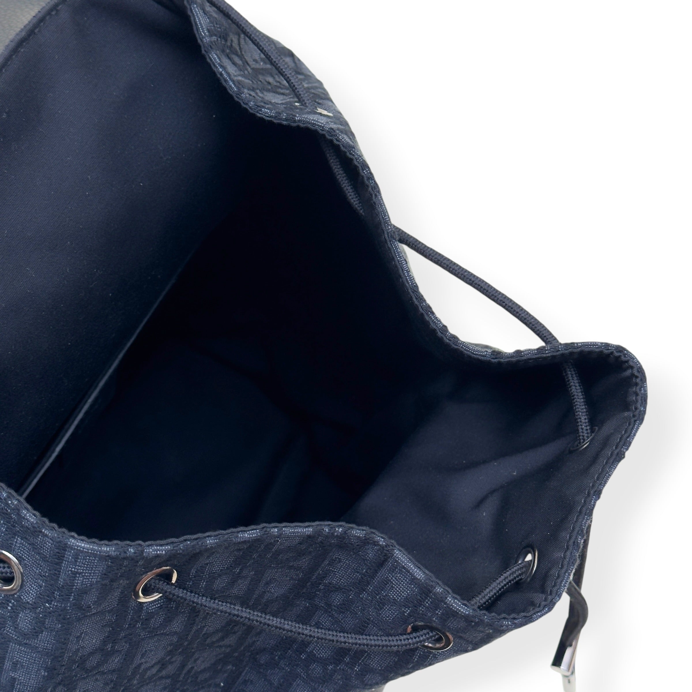 DIOR HIT THE ROAD OBLIQUE JACQUARD BACKPACK BLACK O/S