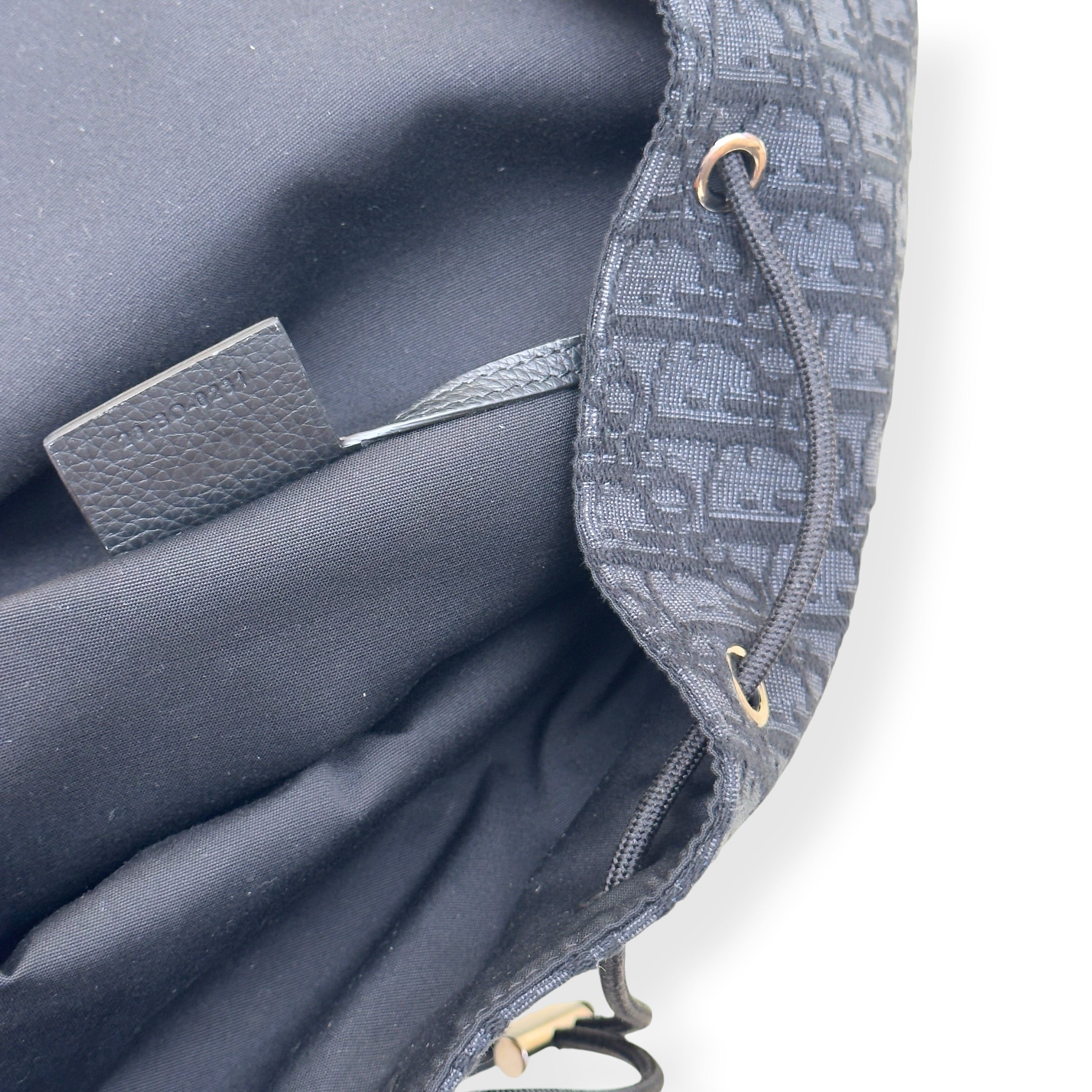 DIOR HIT THE ROAD OBLIQUE JACQUARD BACKPACK BLACK O/S