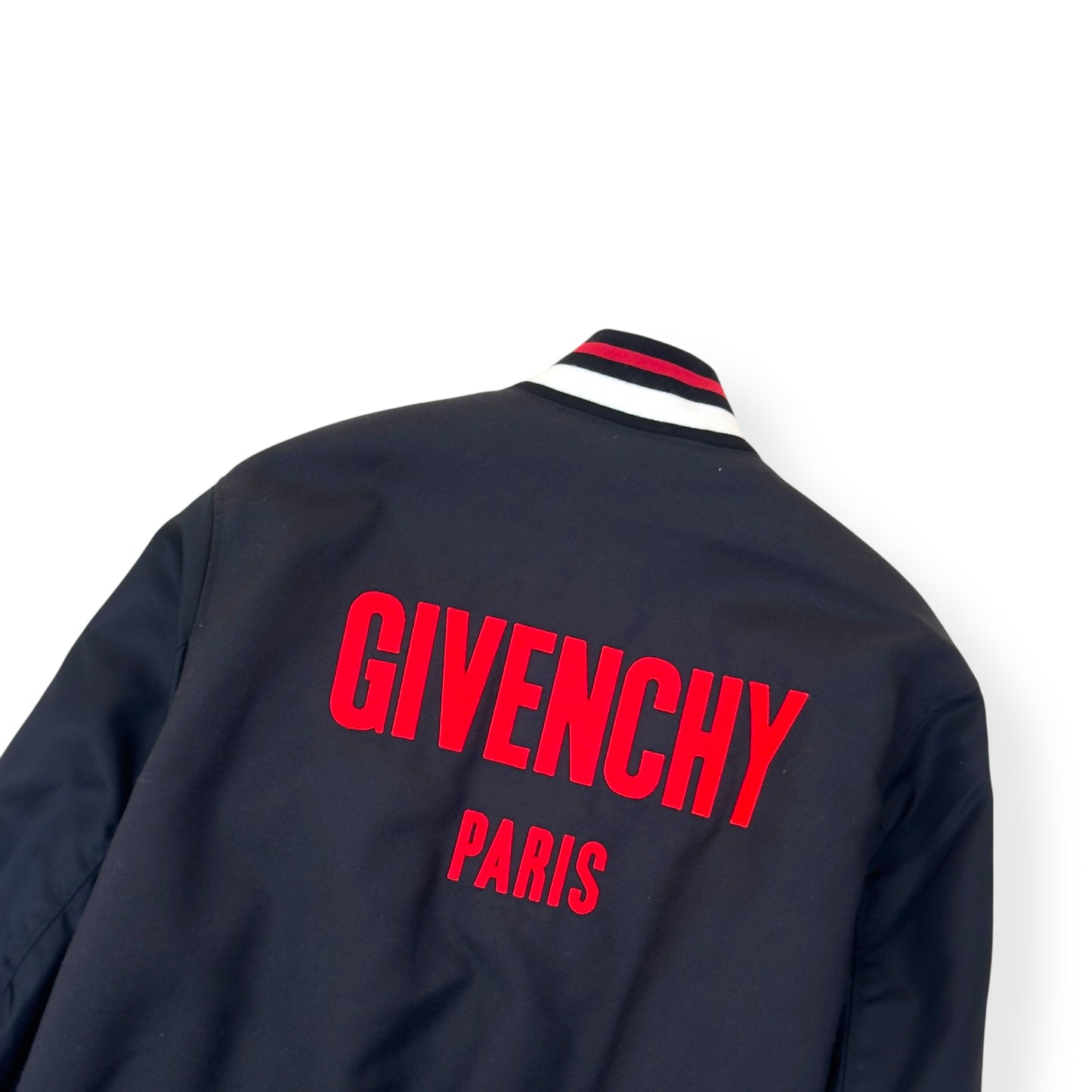 GIVENCHY EMBROIDERED LOGO JACKET BLACK / RED 54 / XL