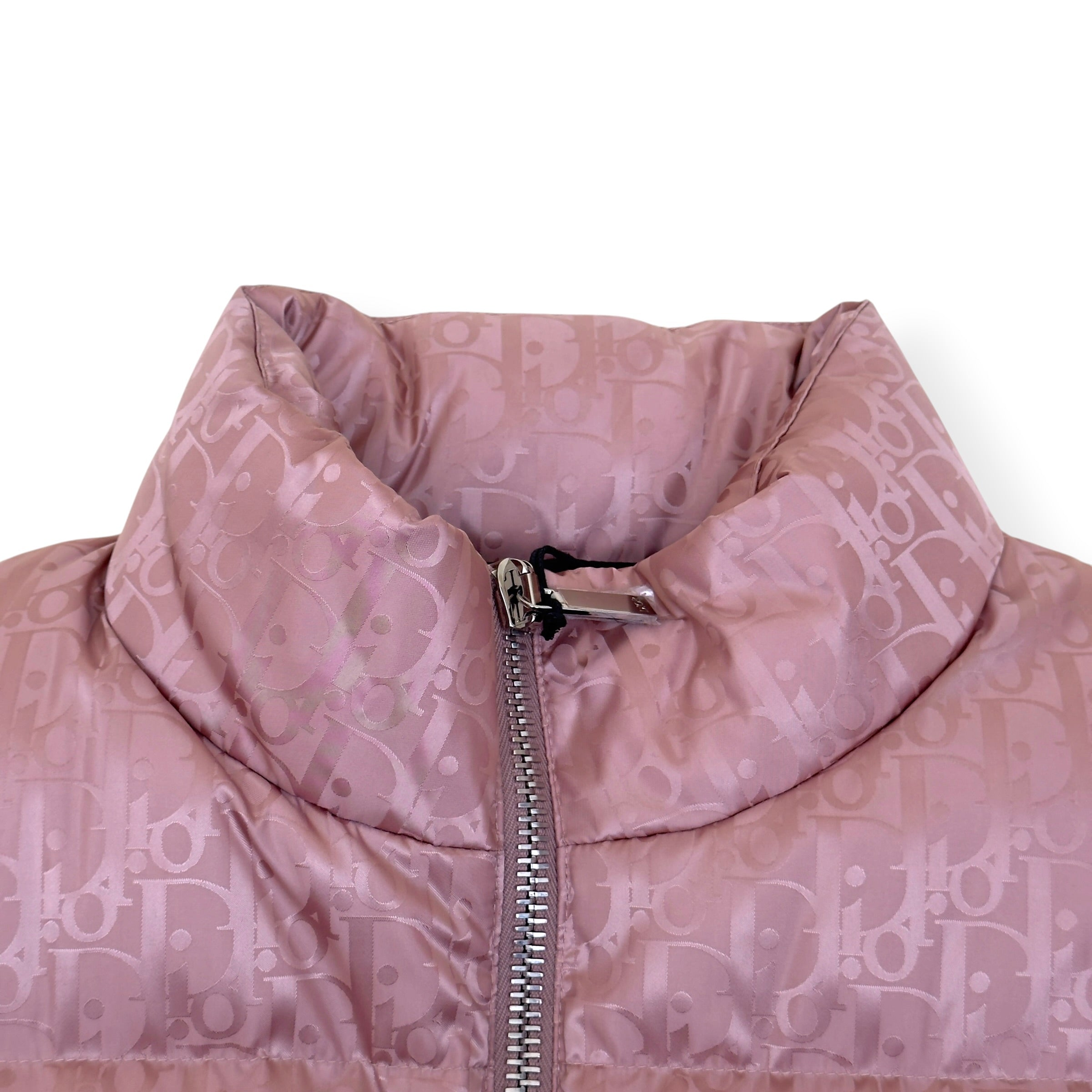 DIOR OBLIQUE JACQUARD DOWN GILET PINK 50 / L