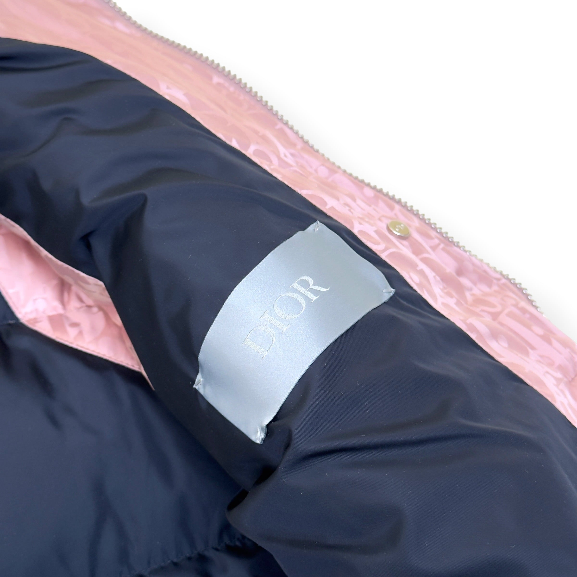 DIOR OBLIQUE JACQUARD DOWN GILET PINK 50 / L