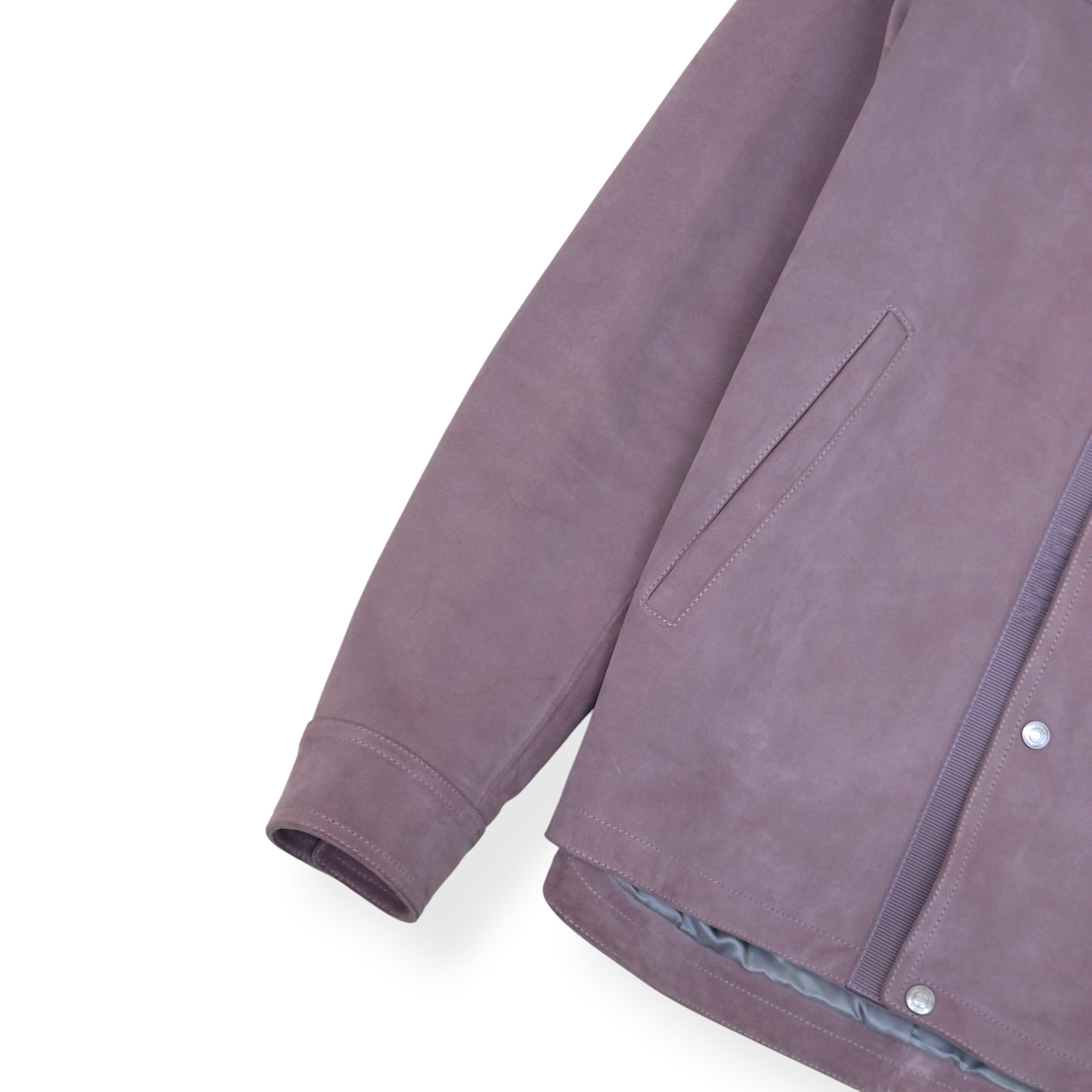 DIOR SUEDE CALFSKIN OVERSHIRT JACKET MAUVE 50 / L
