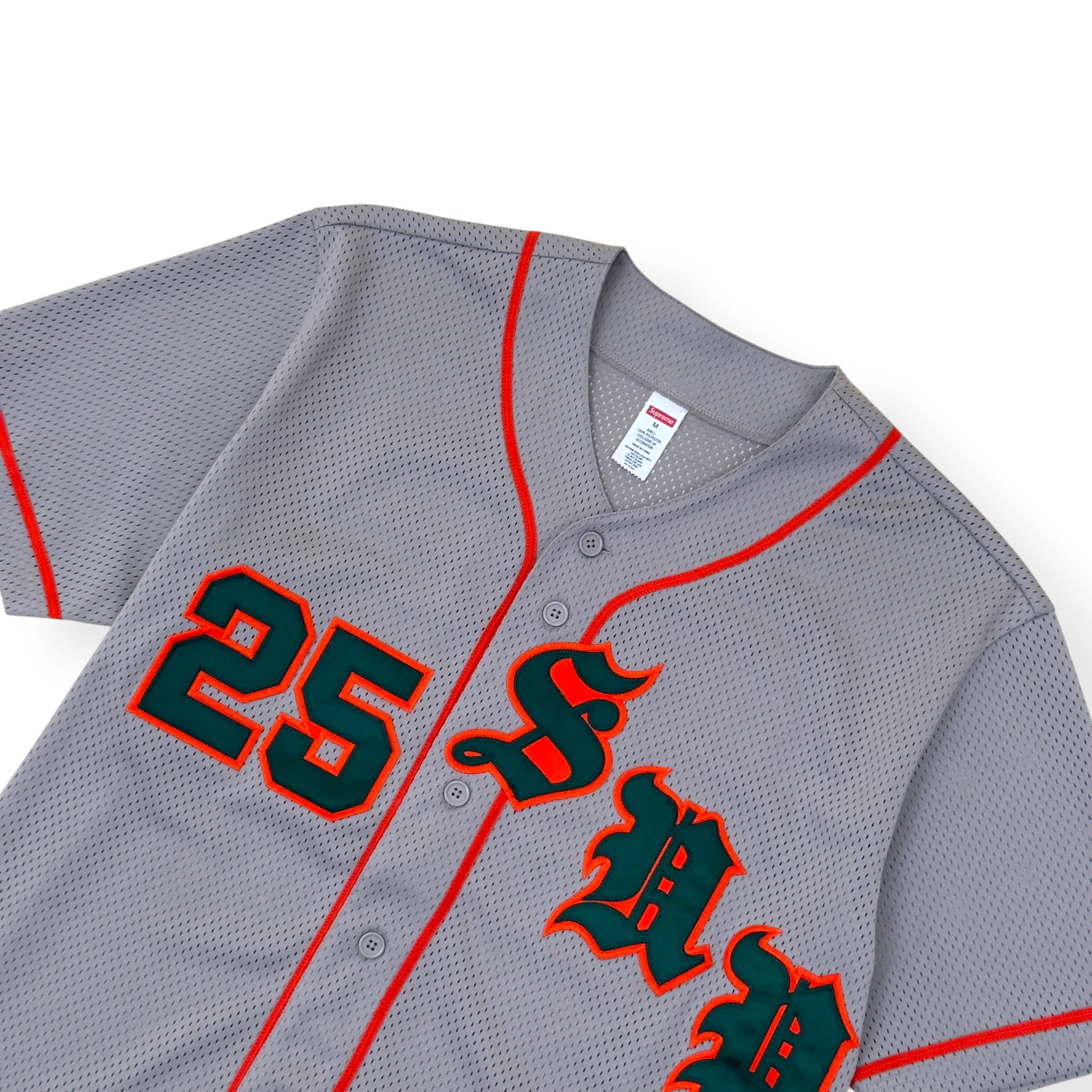 SUPREME OLD ENGLISH BASEBALL JERSEY GREY M