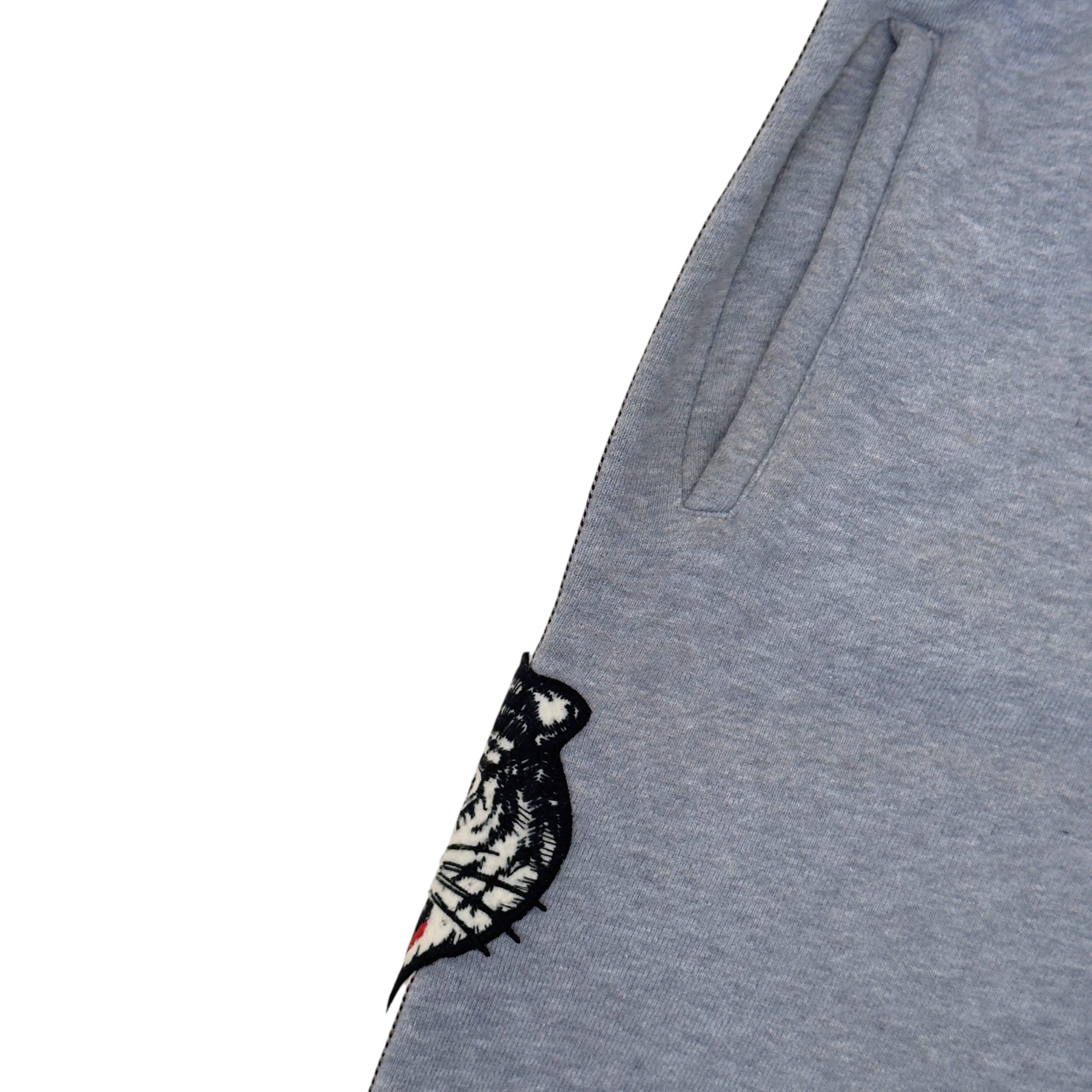 GUCCI WOLF MOTIF JERSEY SWEATPANTS GREY M
