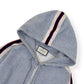 GUCCI TAPE LOGO COTTON HOODIE GREY M
