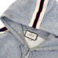 GUCCI TAPE LOGO COTTON HOODIE GREY M