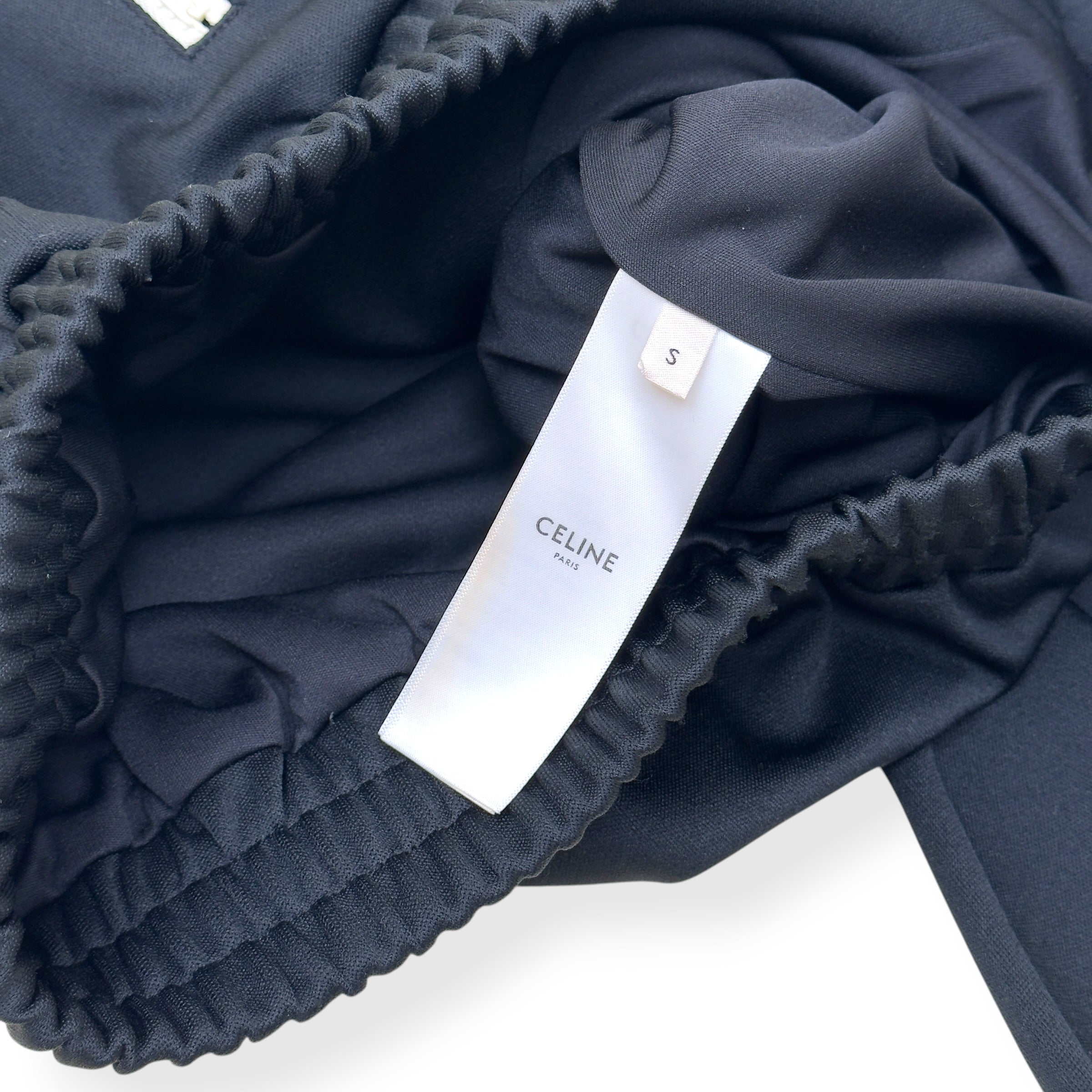 CELINE RHINESTONE SNAKE TRACK JACKET BLACK S