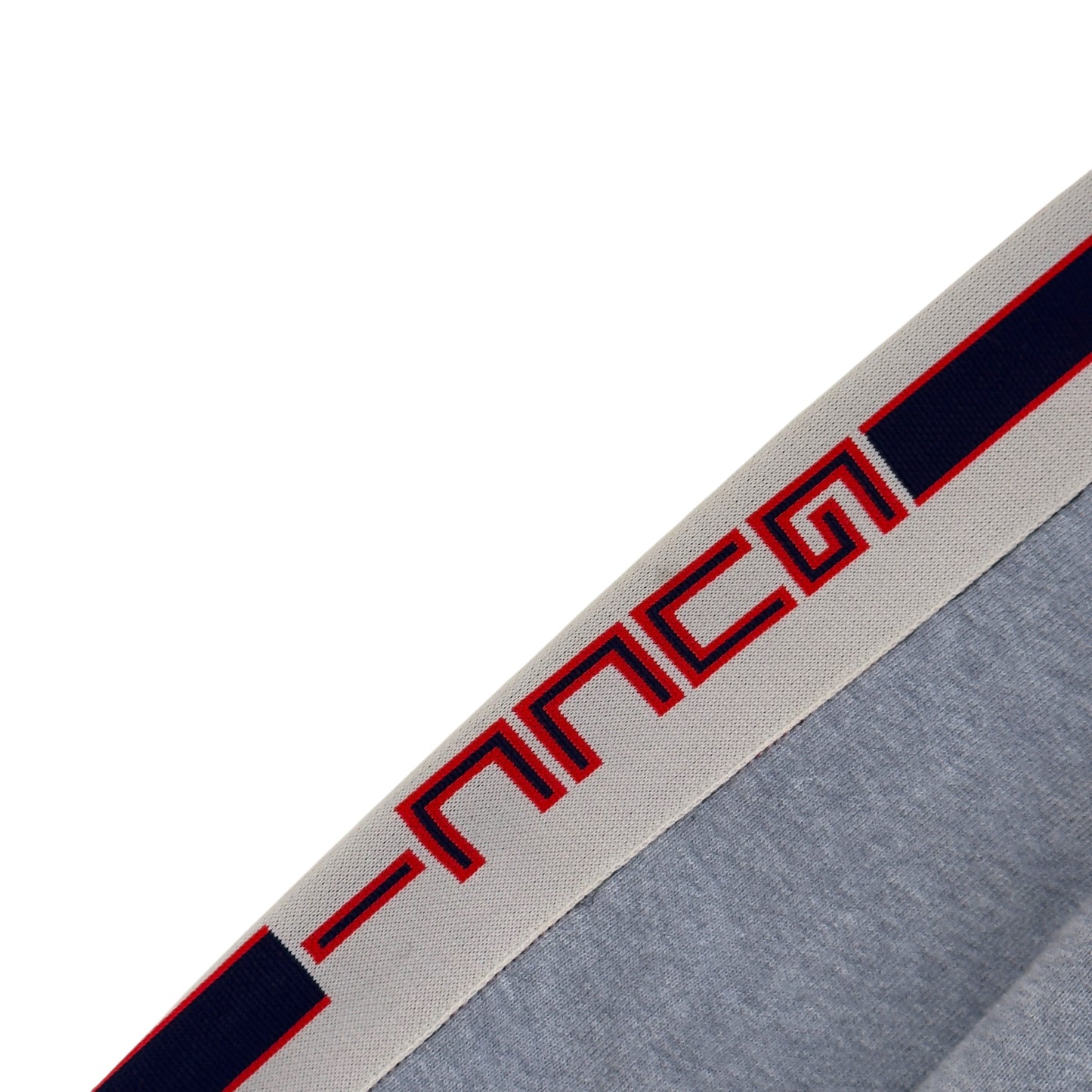 GUCCI TAPE LOGO COTTON HOODIE GREY M