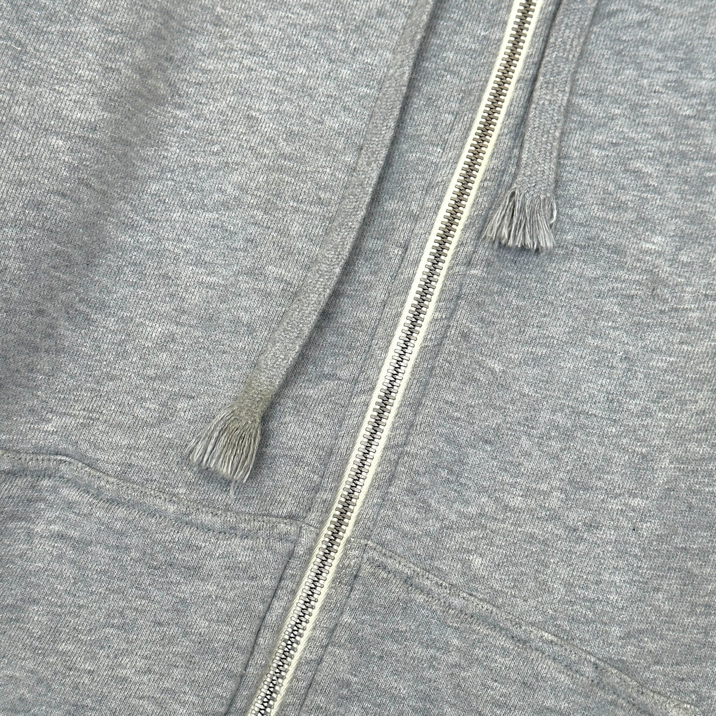 GUCCI TAPE LOGO COTTON HOODIE GREY M