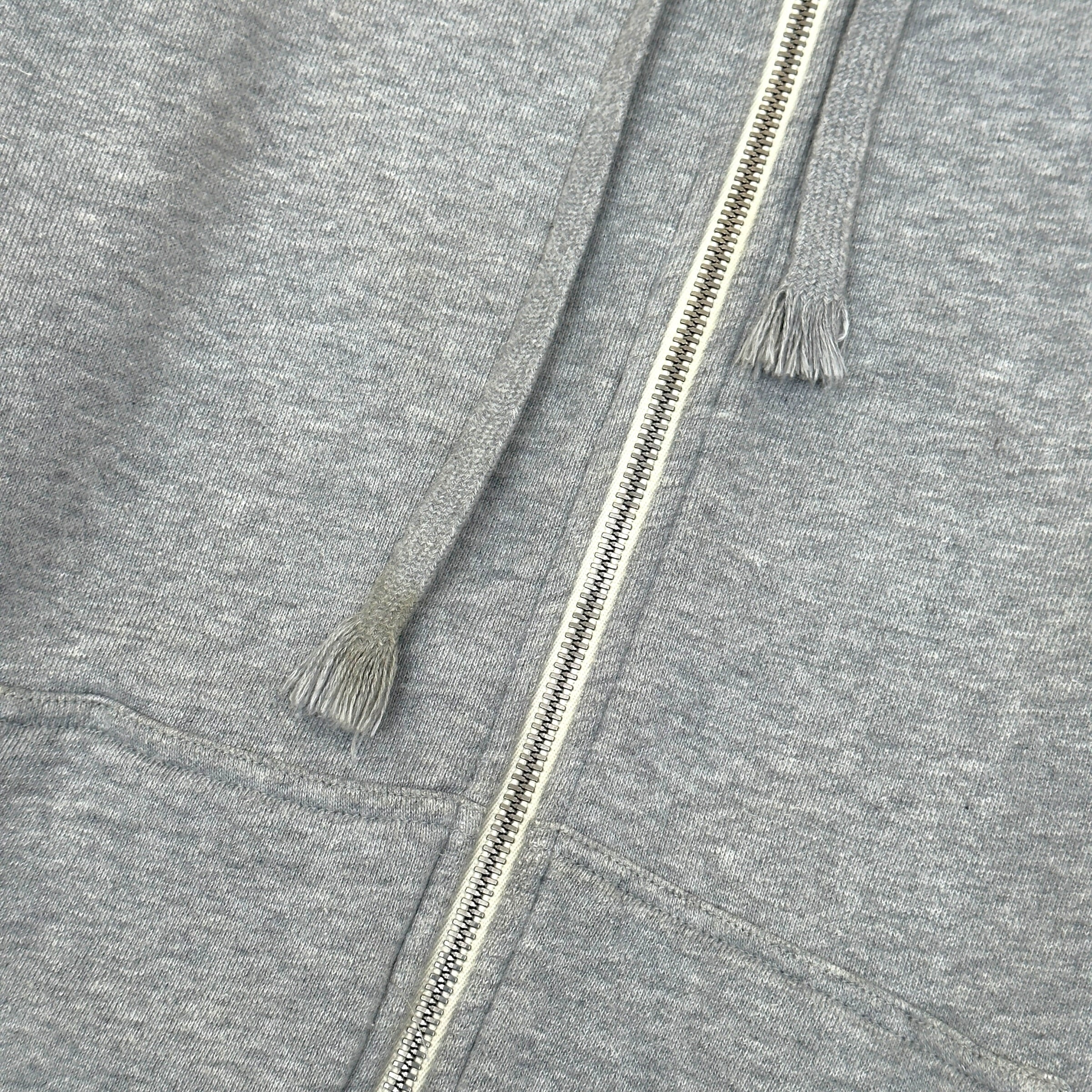 GUCCI TAPE LOGO COTTON HOODIE GREY M