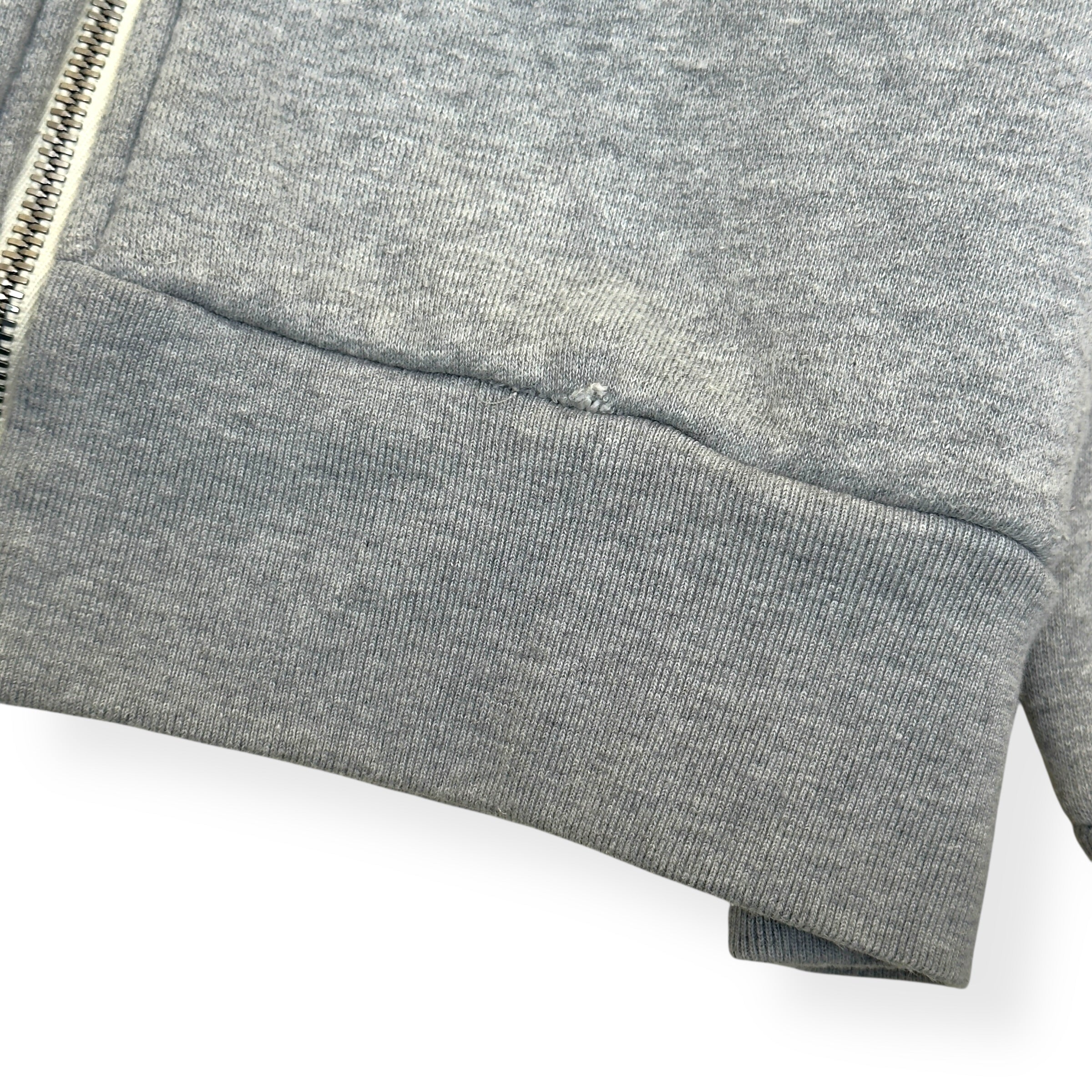 GUCCI TAPE LOGO COTTON HOODIE GREY M