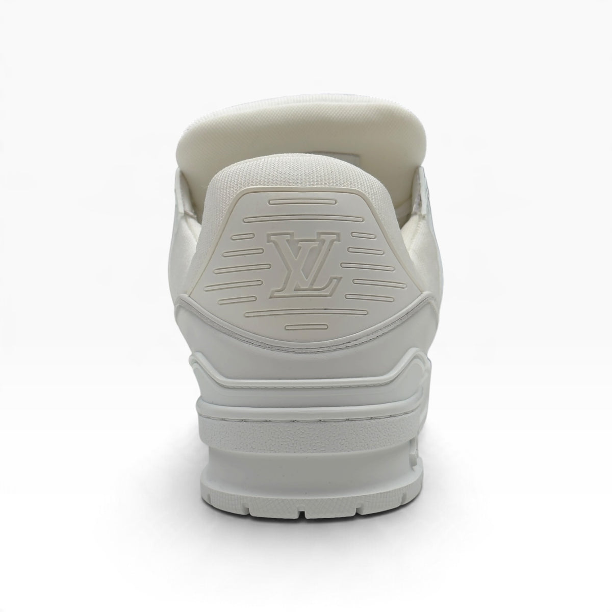 LOUIS VUITTON LEATHER LV TRAINER WHITE UK7.5