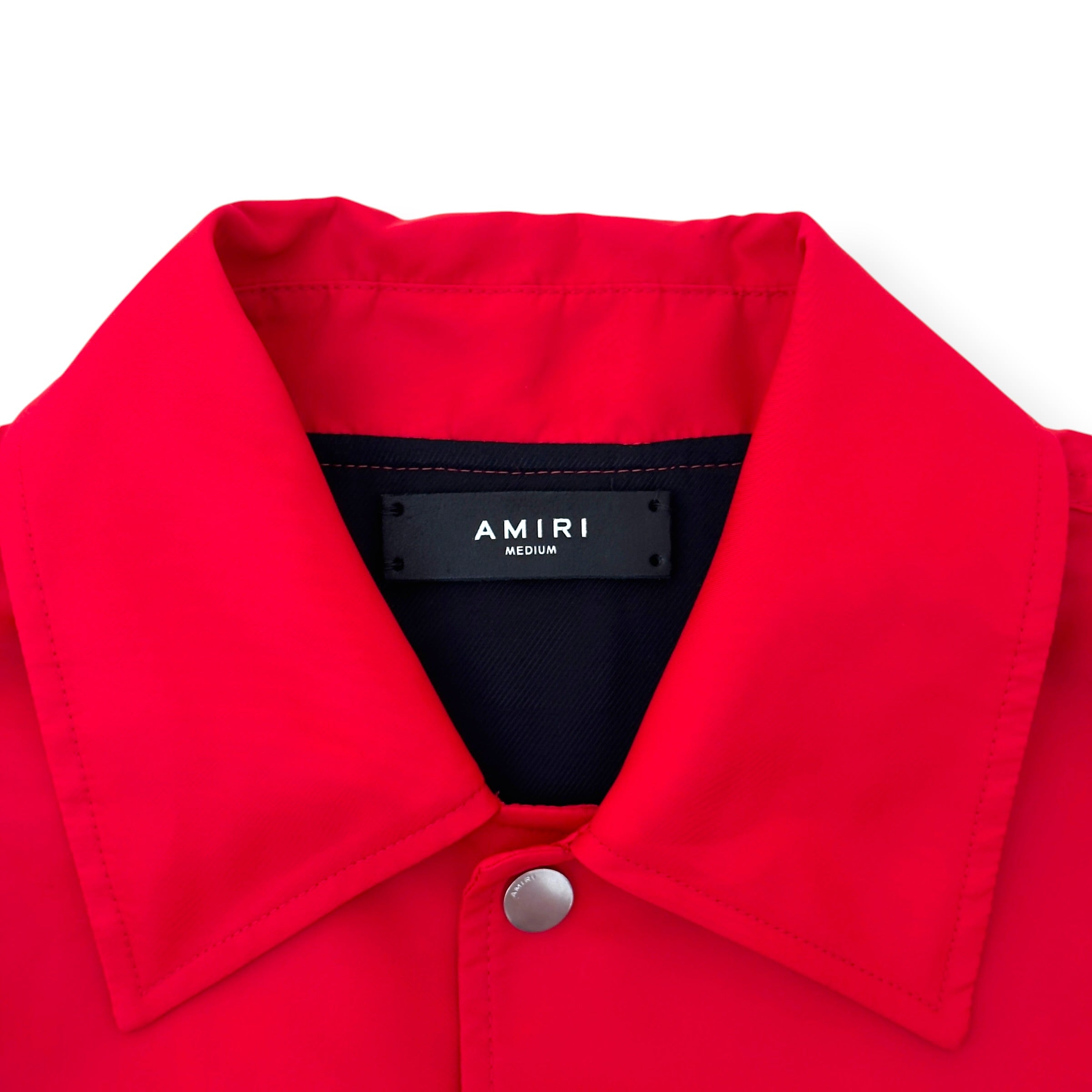 AMIRI MA LOGO COACH JACKET RED M