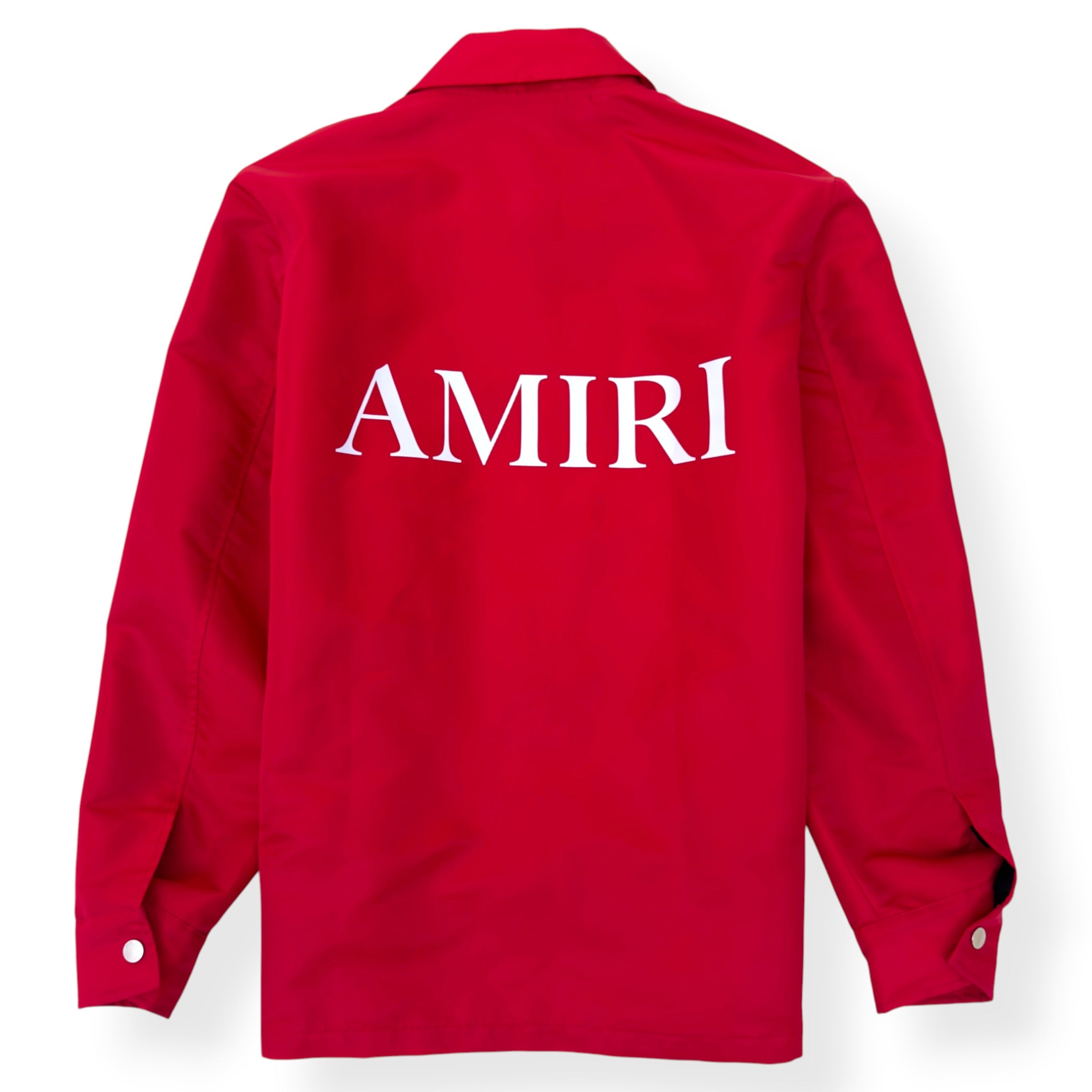 AMIRI MA LOGO COACH JACKET RED M