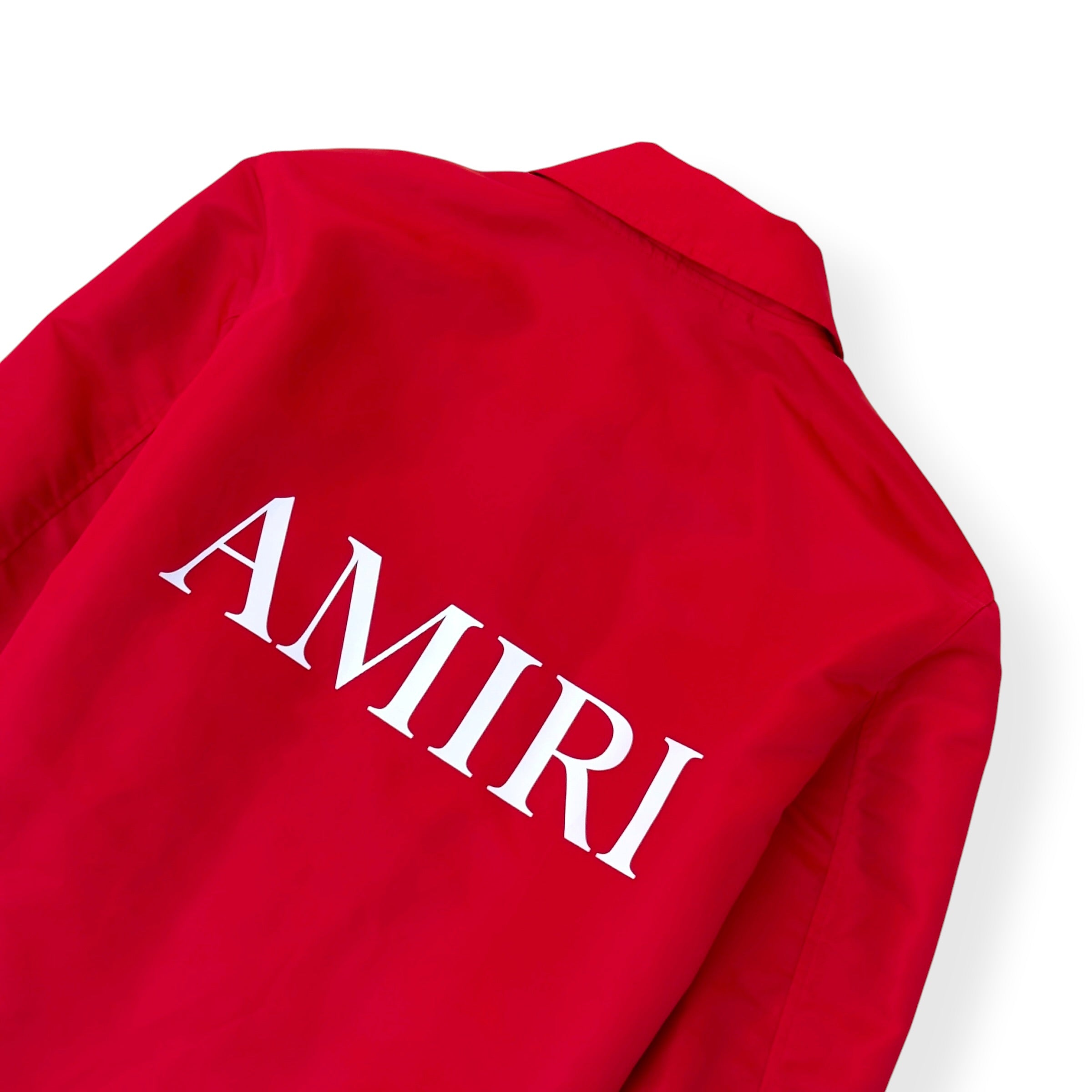 AMIRI MA LOGO COACH JACKET RED M
