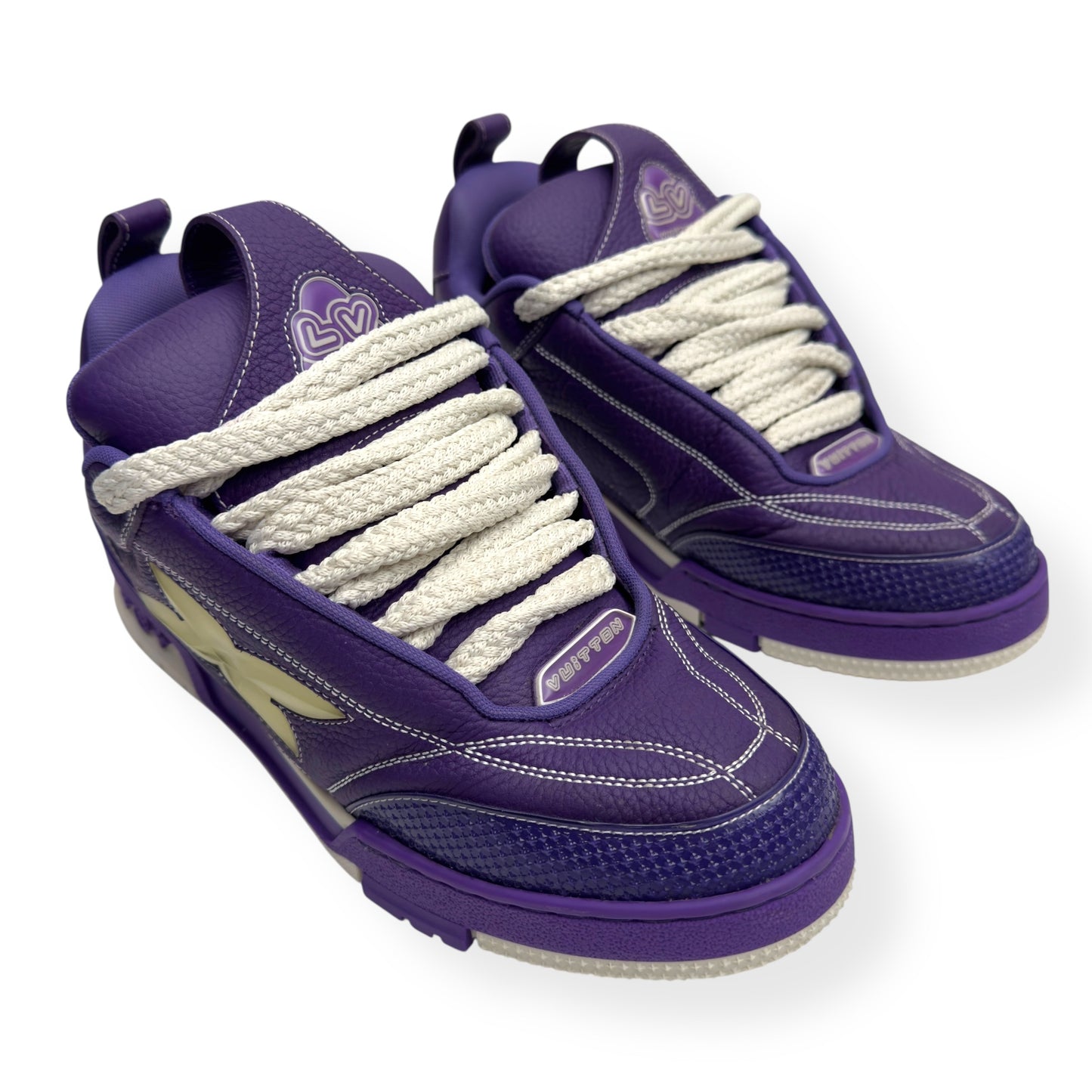 LOUIS VUITTON LV SKATE SNEAKER LUXURY PURPLE UK7
