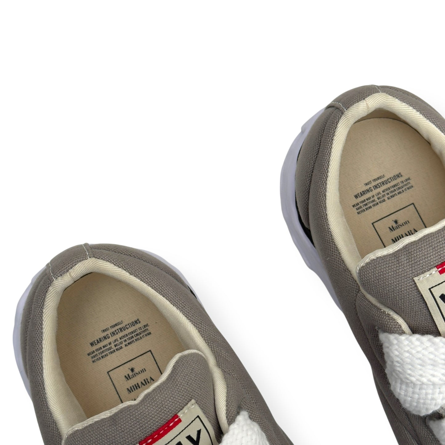 MAISON MIHARA YASUHIRO PETERON 23 CANVAS SNEAKER BEIGE UK7